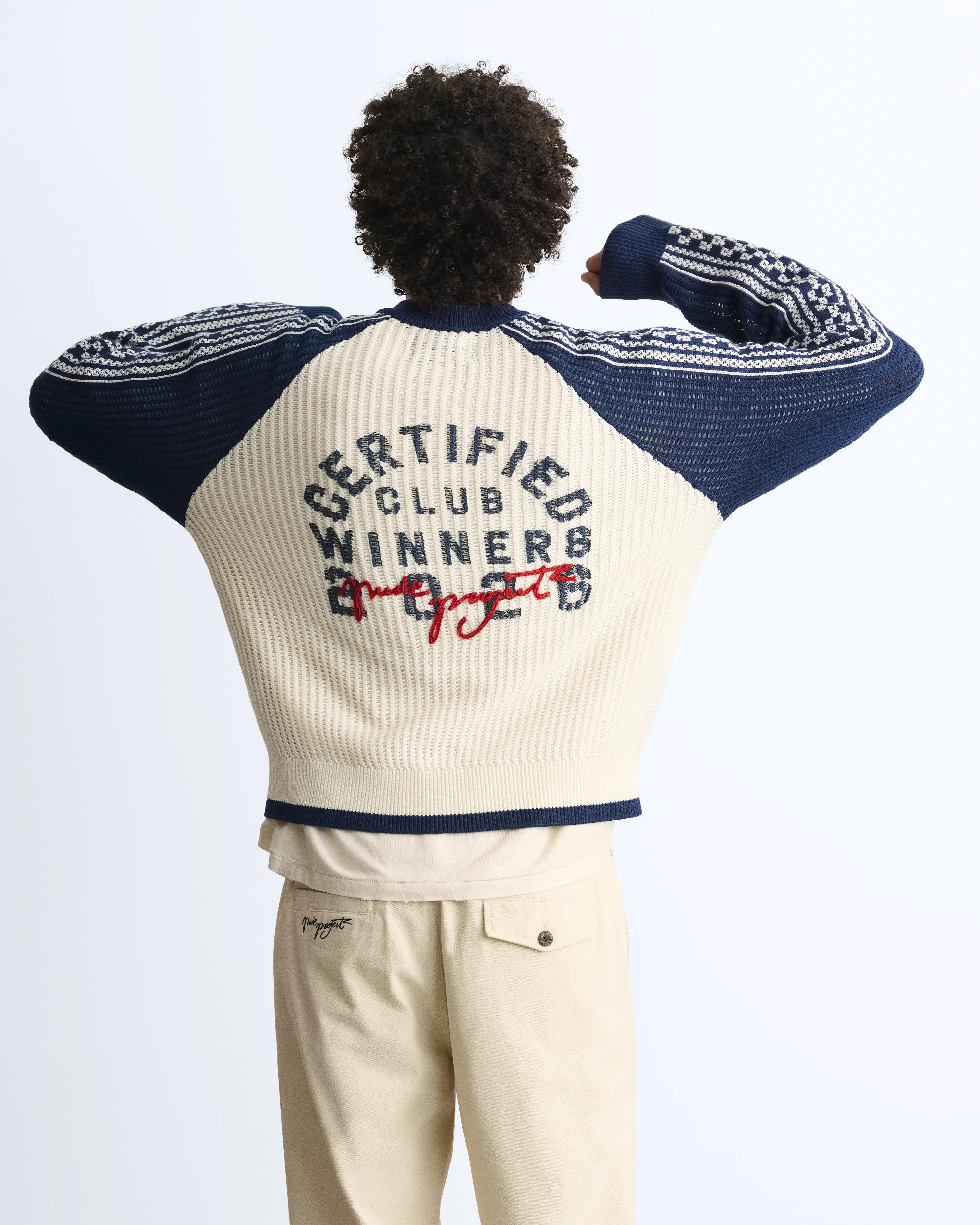 Agneli Knit Bomber Jacket - Image 5