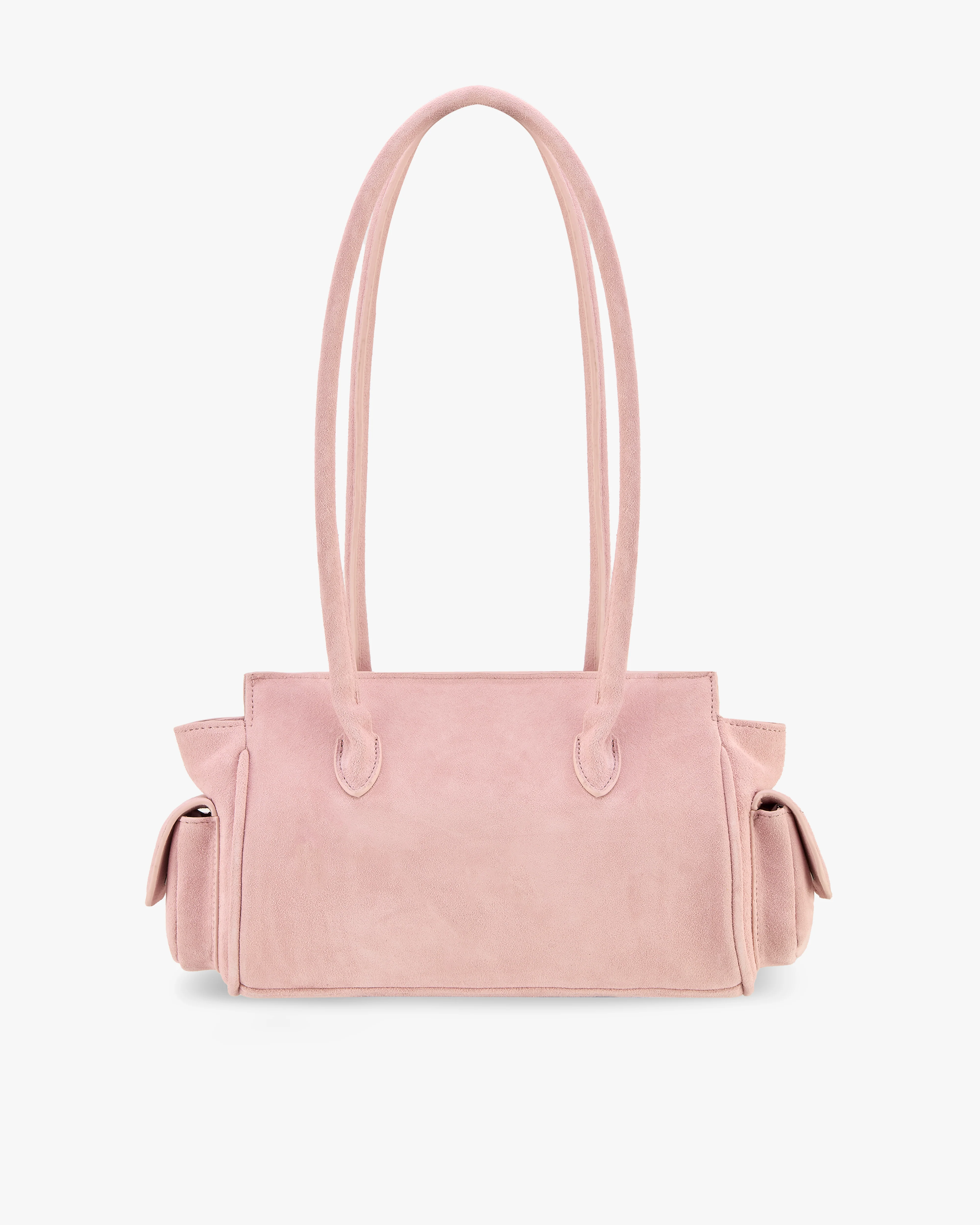 Aiko Real Suede Bag Pink - Image 6