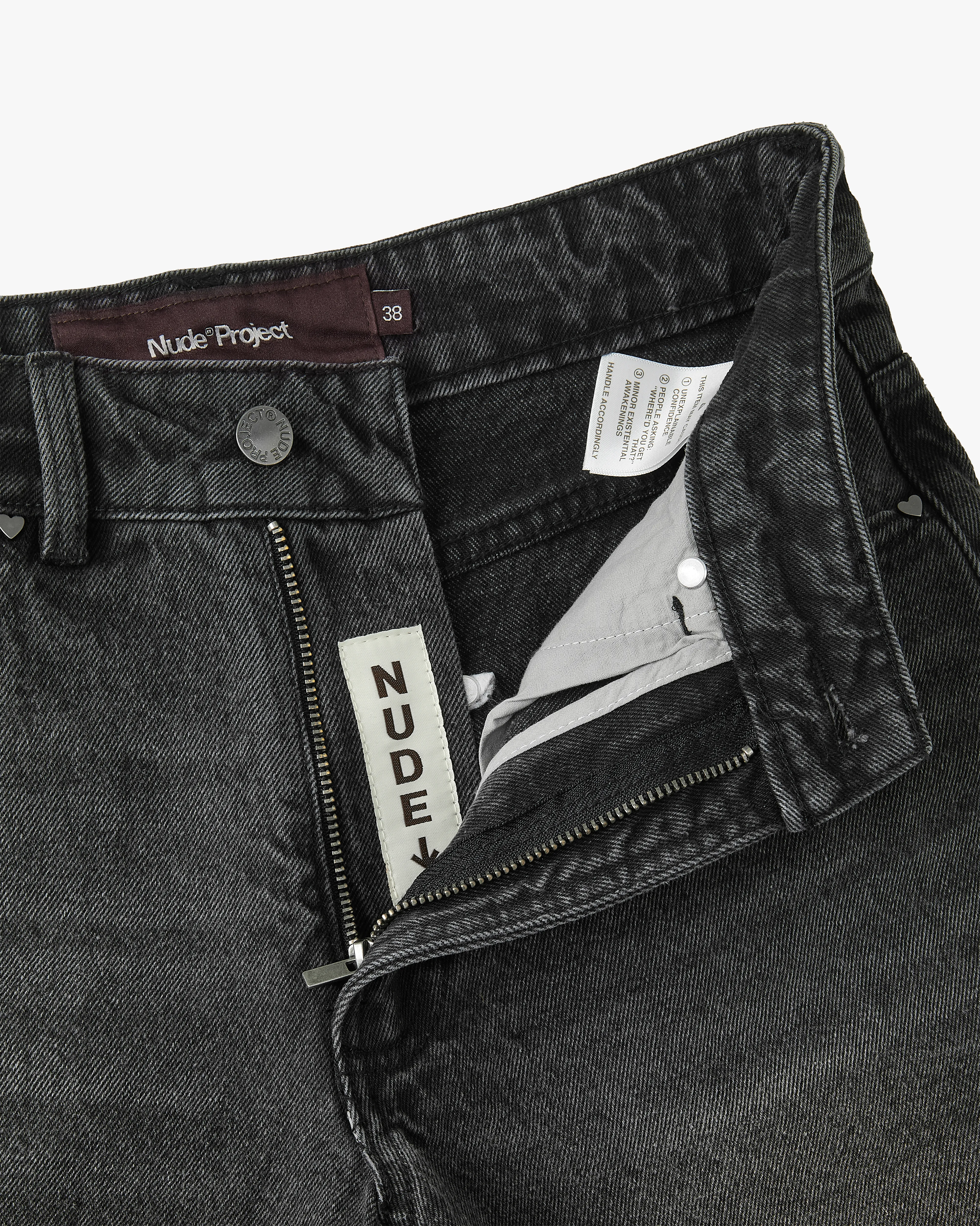 Straight Denim Shorts Black - Image 13