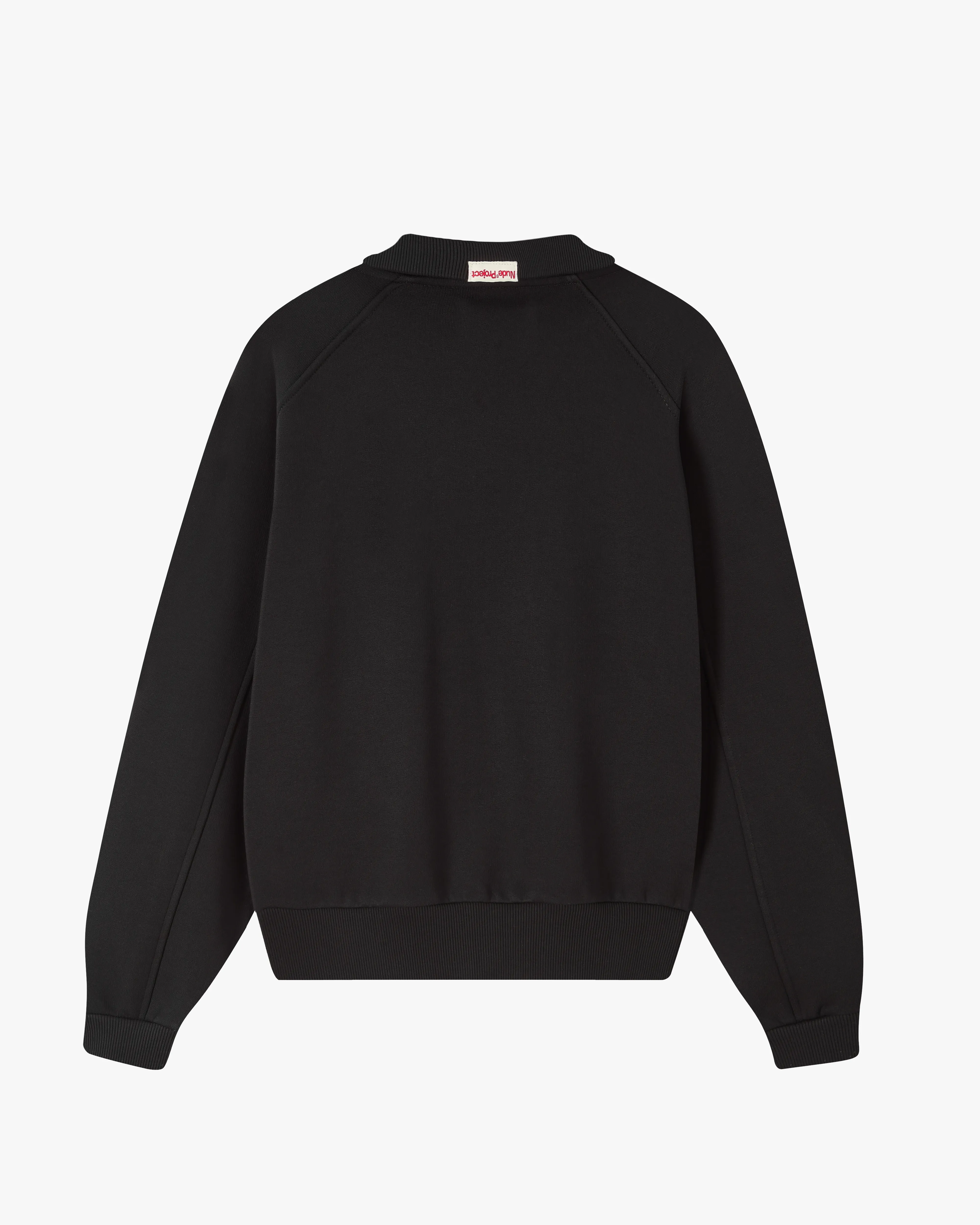 Basic Cherry Quarter-Zip Black - Image 3
