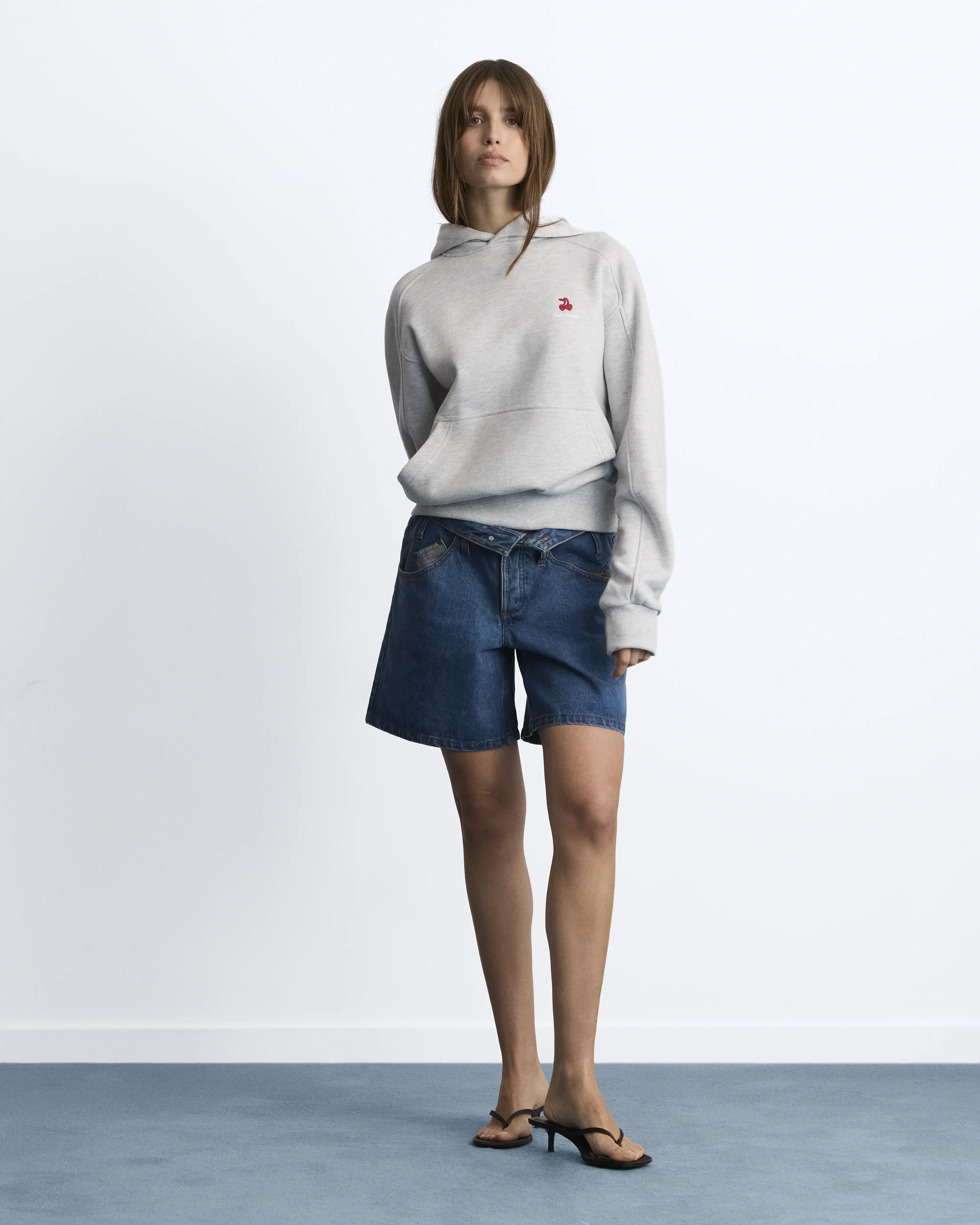 Basic Cherry Hoodie Grey - Image 8