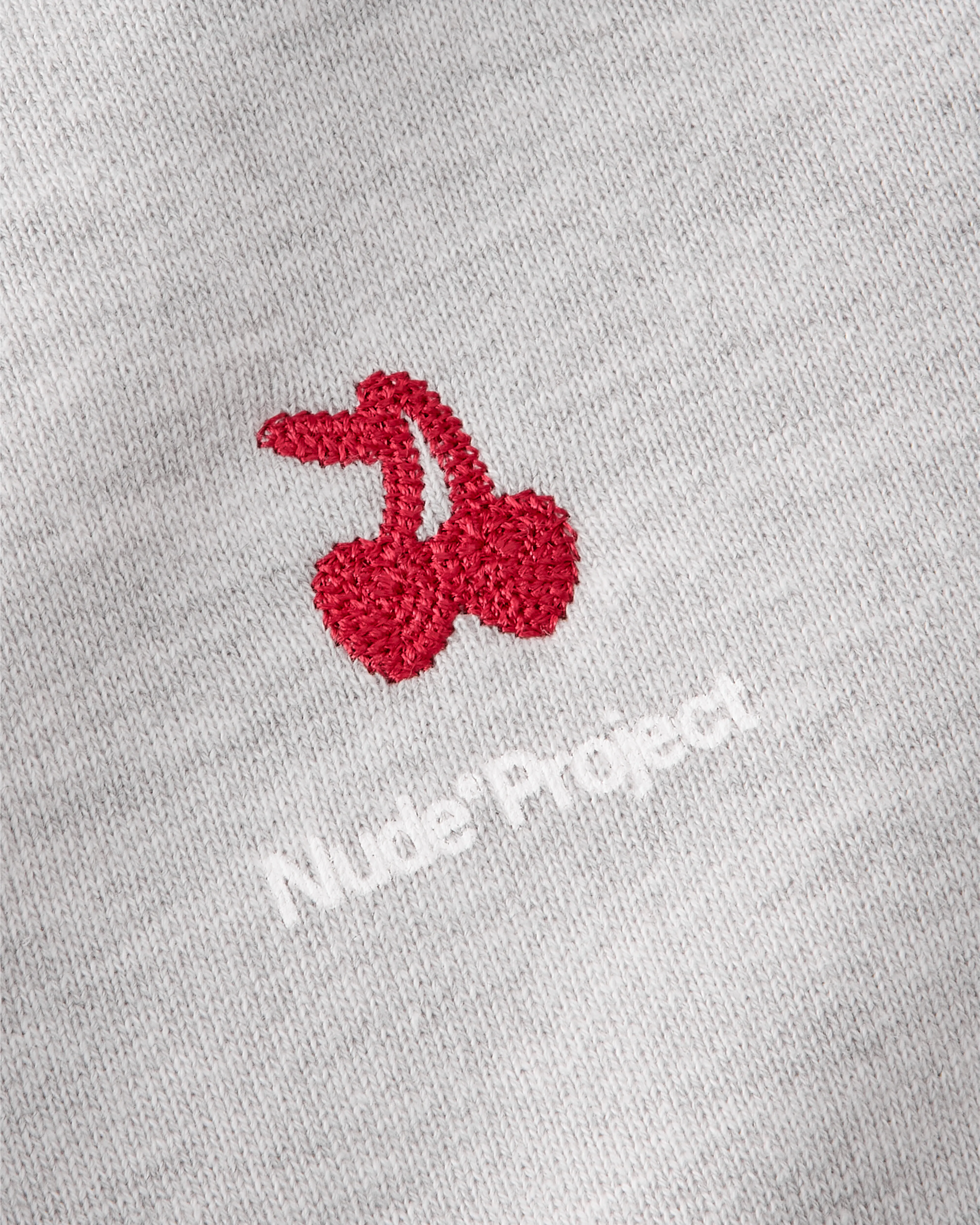 Basic Cherry Hoodie Grey - Image 9