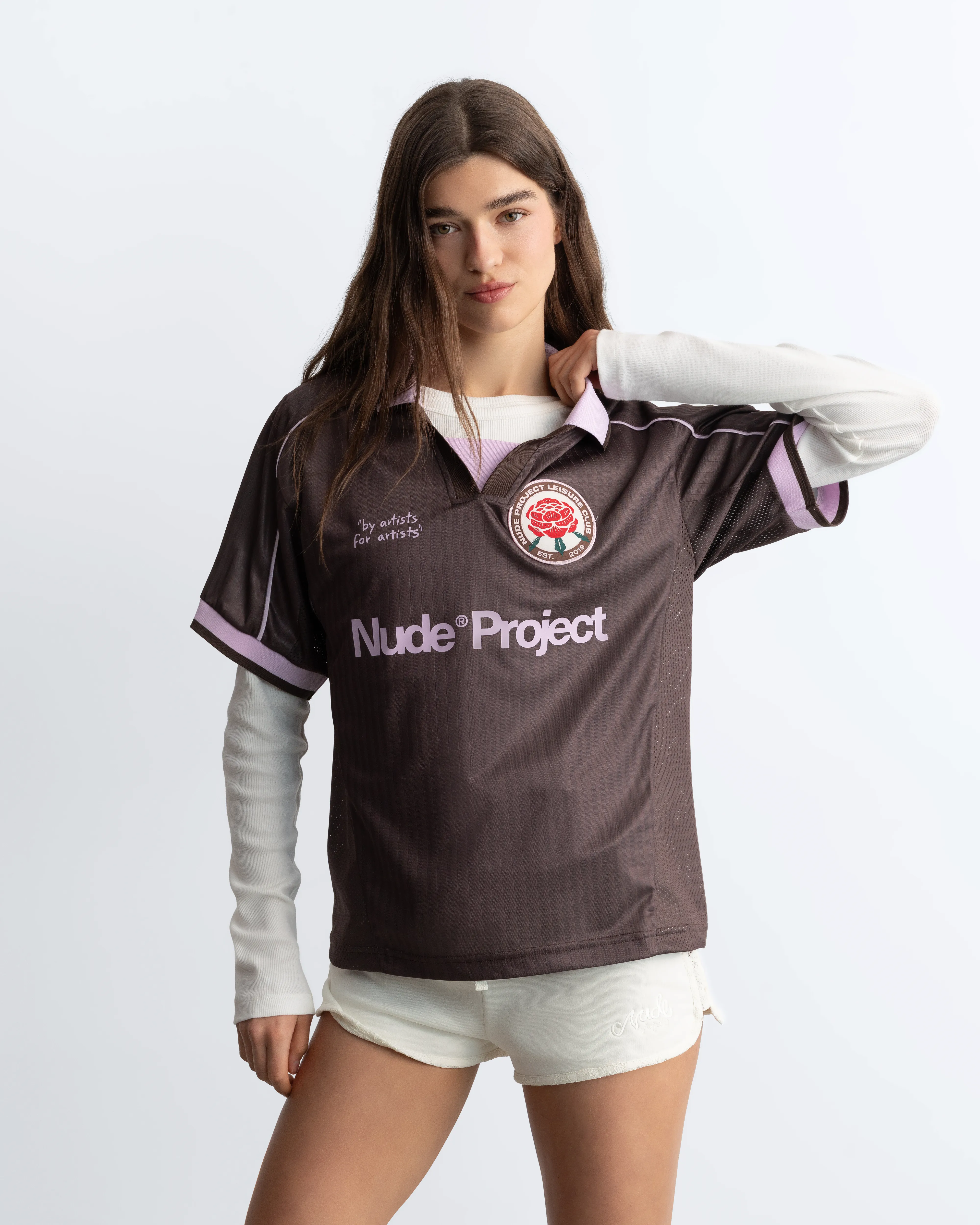 Basic Football Tee Brown - Image 7