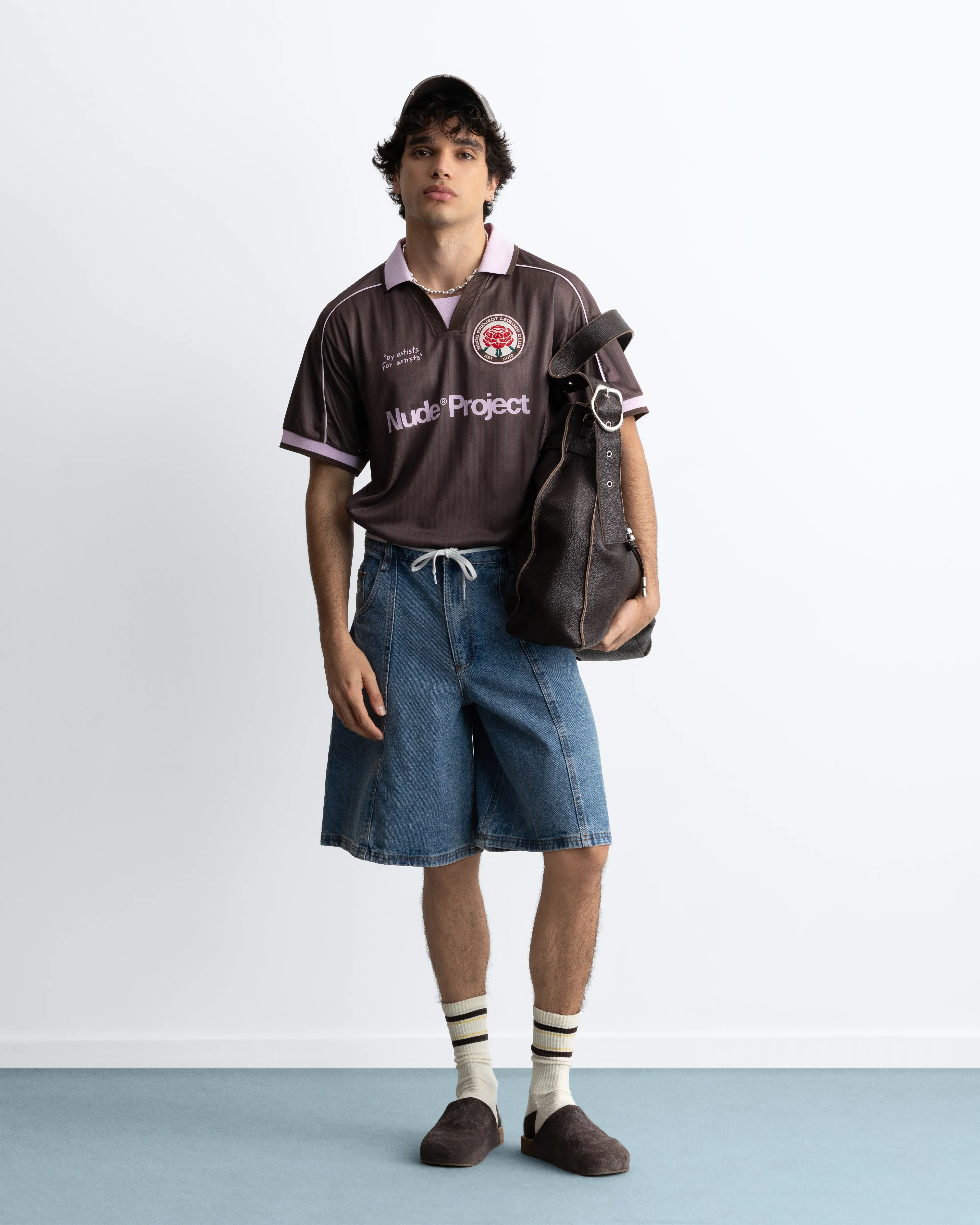 Basic Football Tee Brown - Image 9