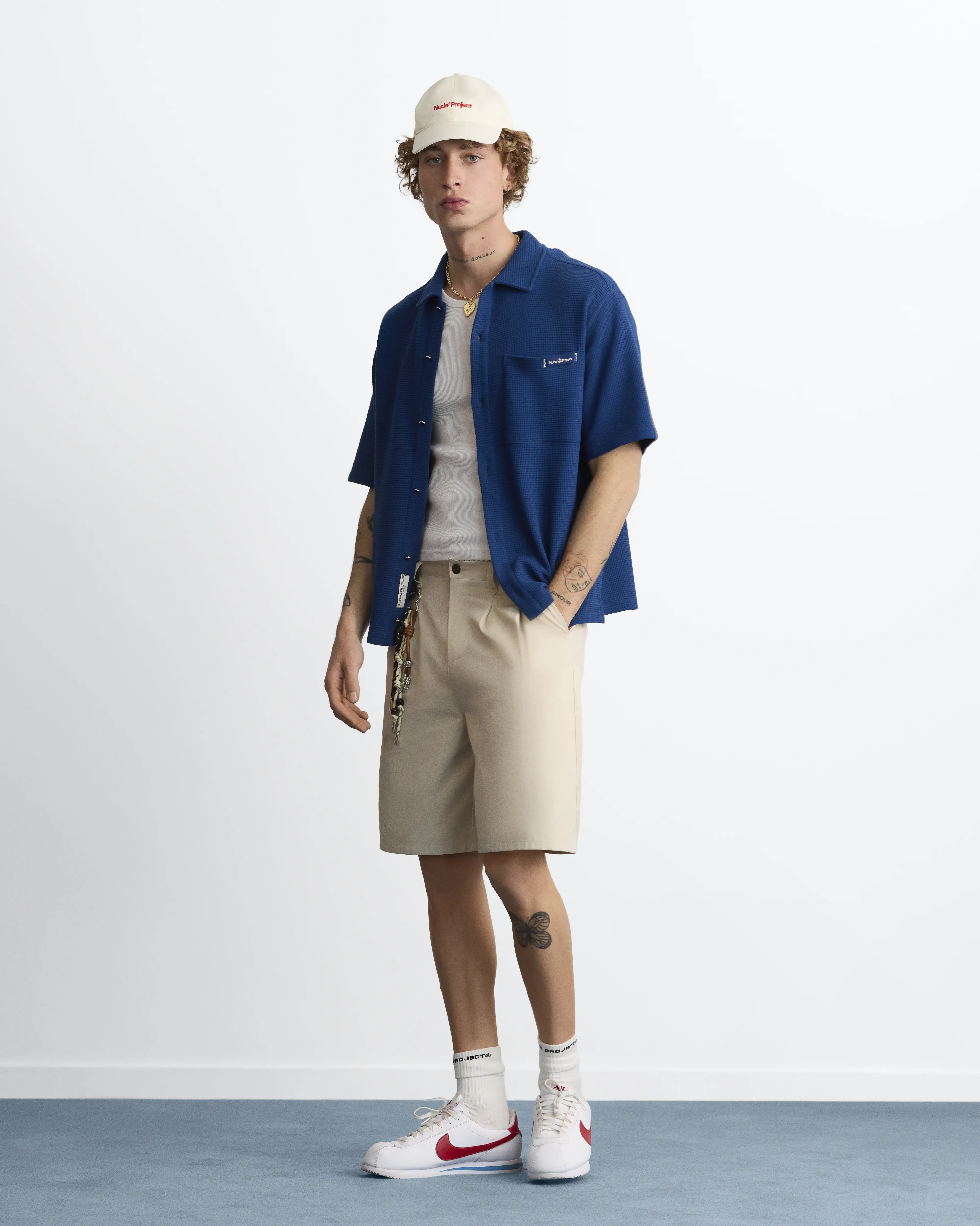 Montecarlo Waffle Shirt Navy - Image 13