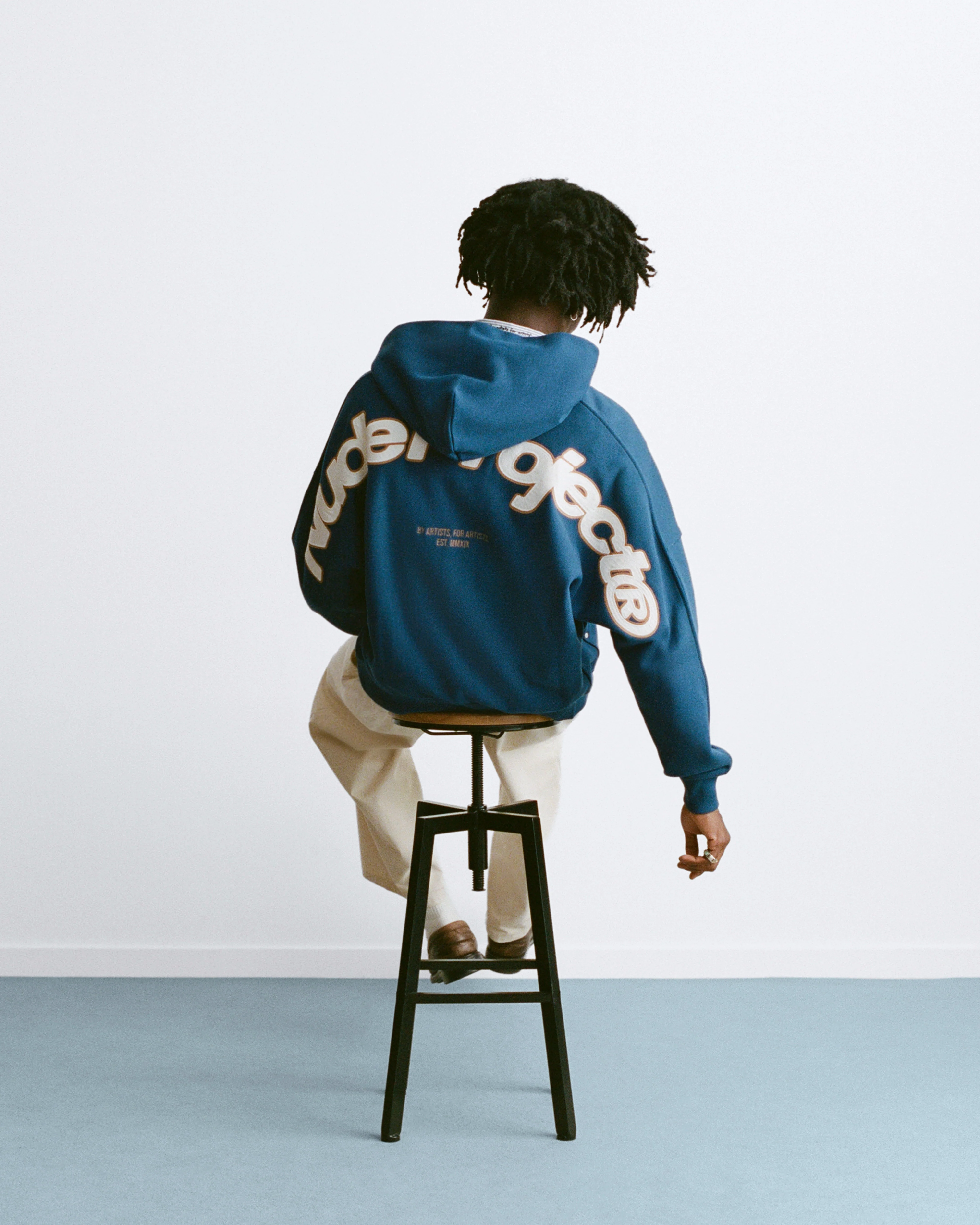 Beast Zip-up Hoodie Petrol Blue - Image 5
