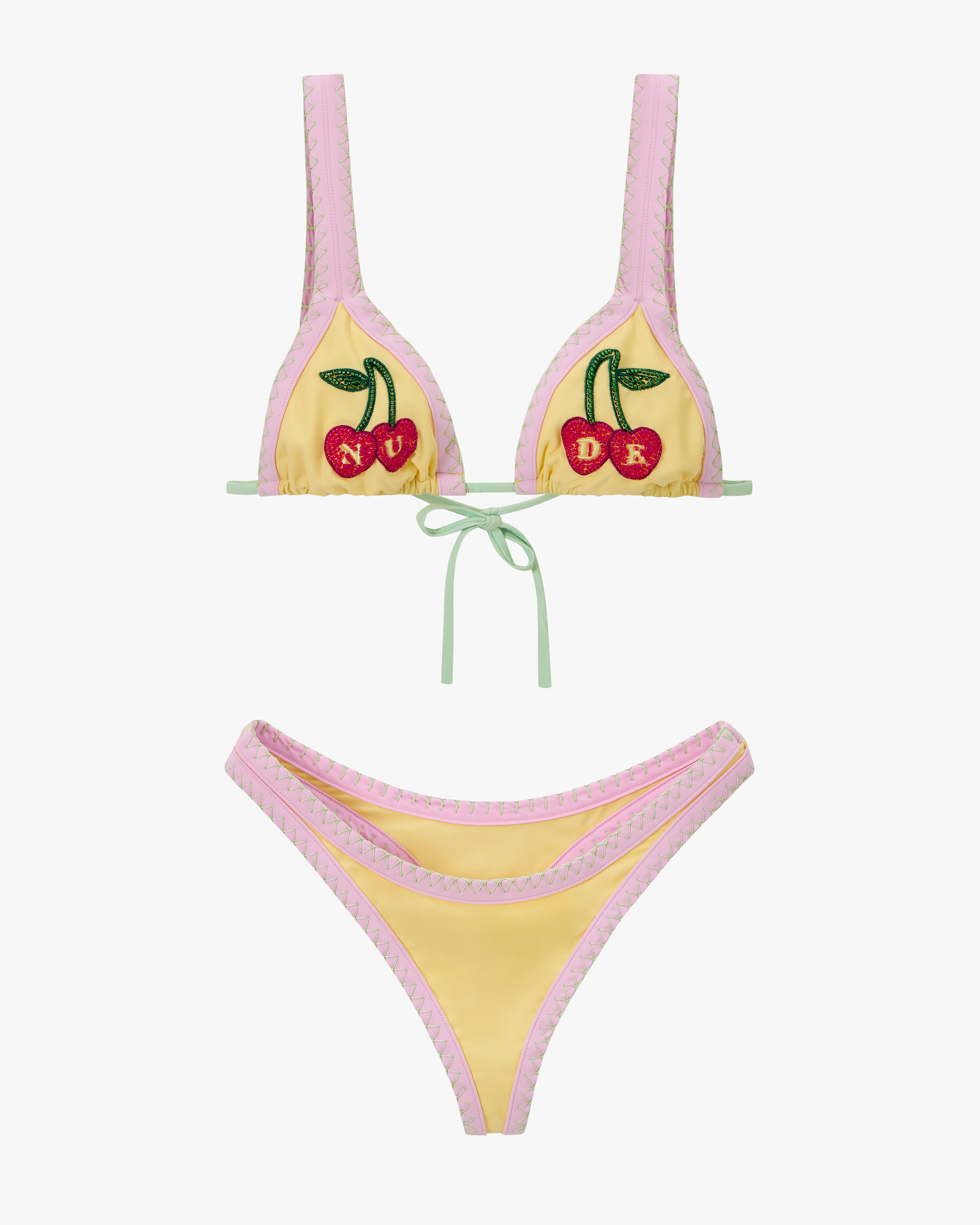 Coralite Bikini Top Yellow - Image 17