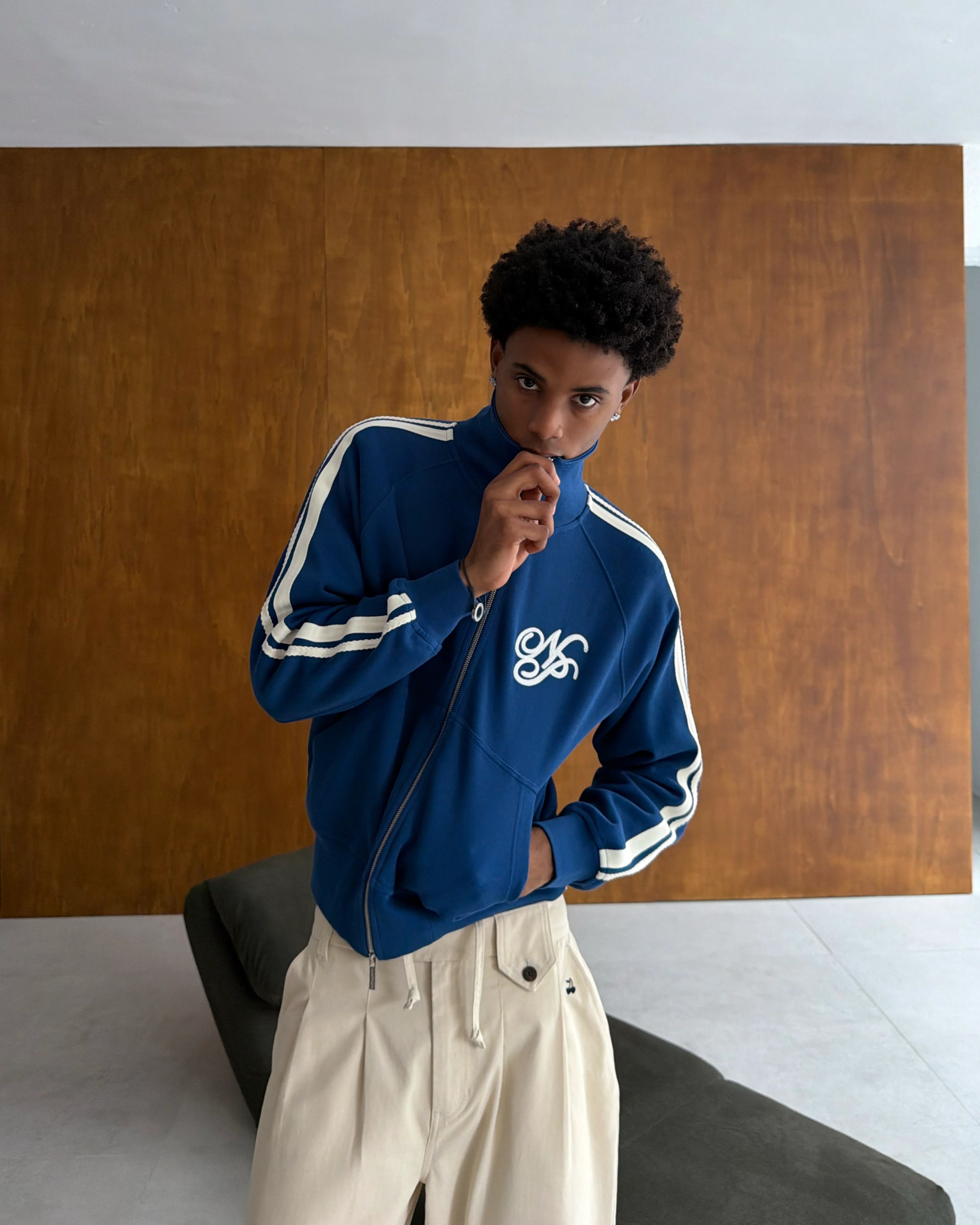 Ying-Yang Zip-Up Navy - Image 5