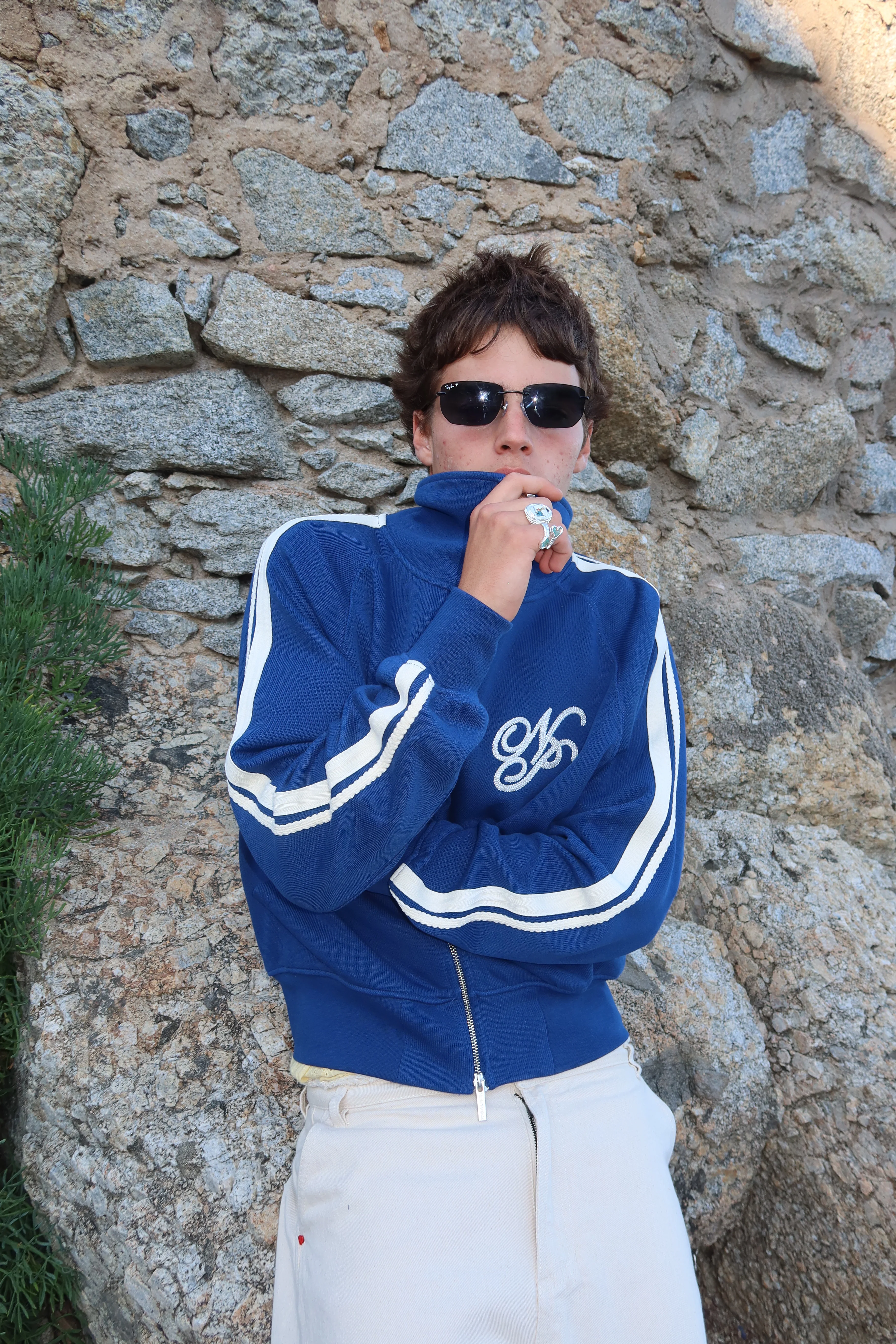 Ying-Yang Zip-Up Navy - Image 7