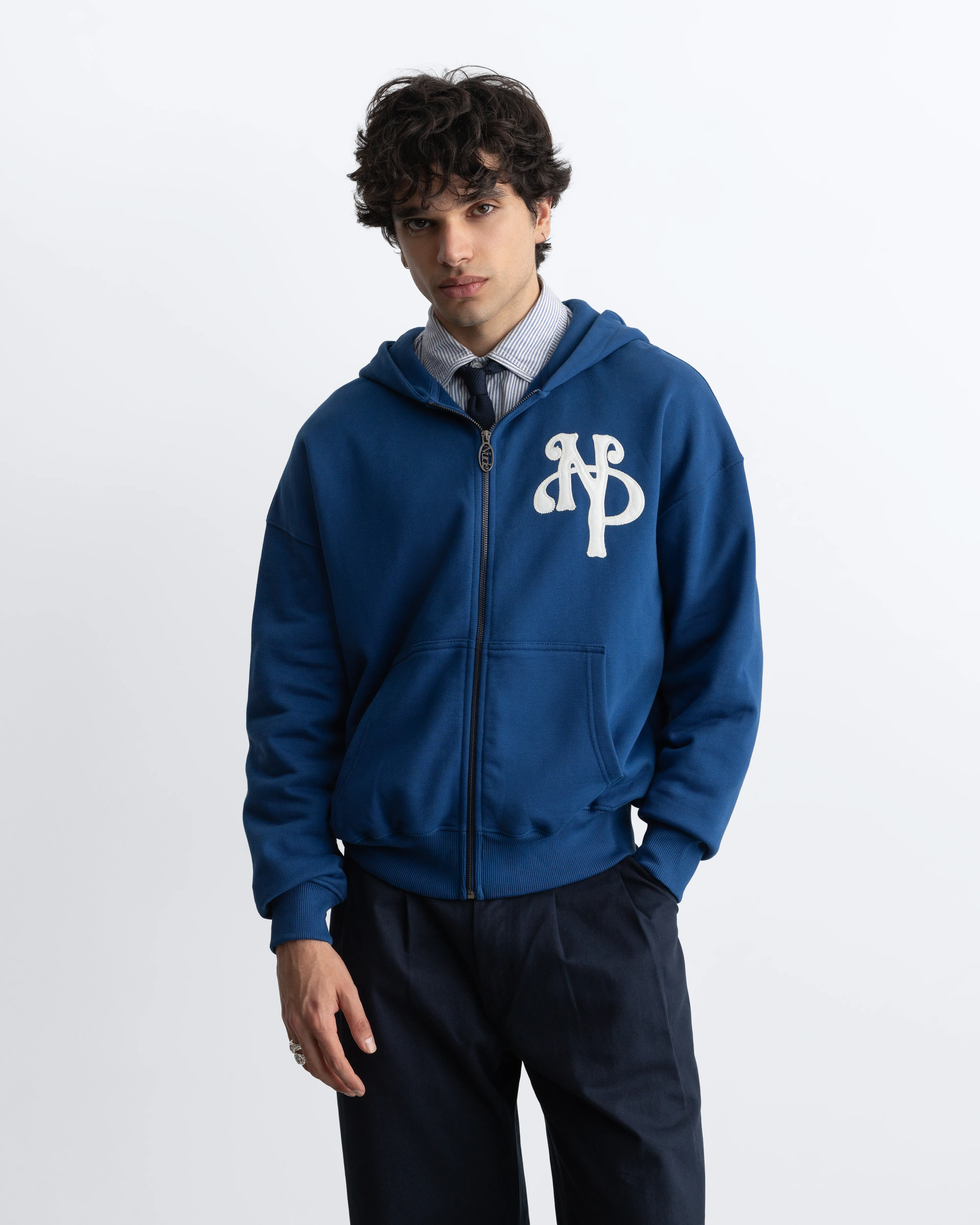 Kill Bill Zip-Up Hoodie Blue - Image 12