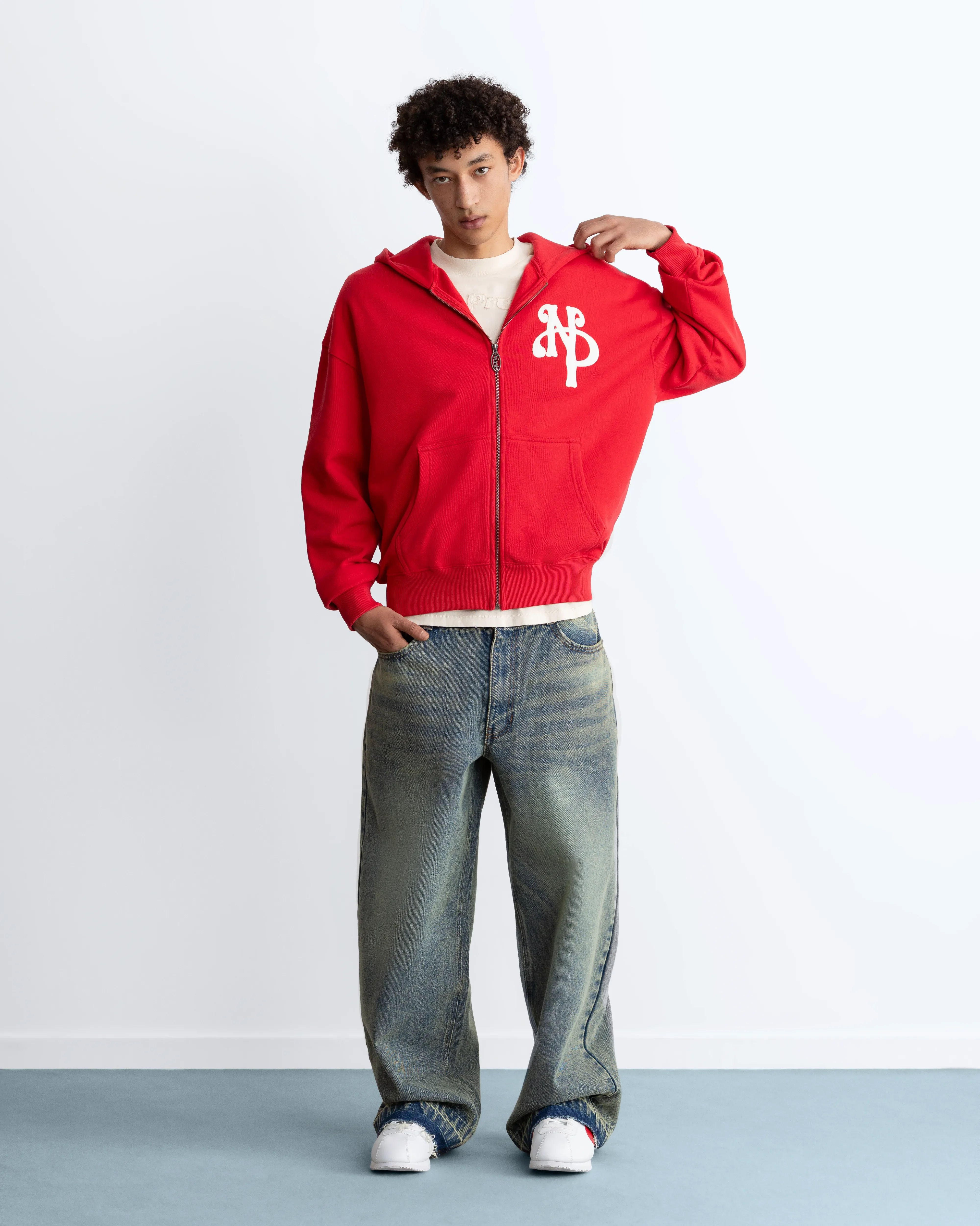 Kill Bill Zip-Up Hoodie Red - Image 12