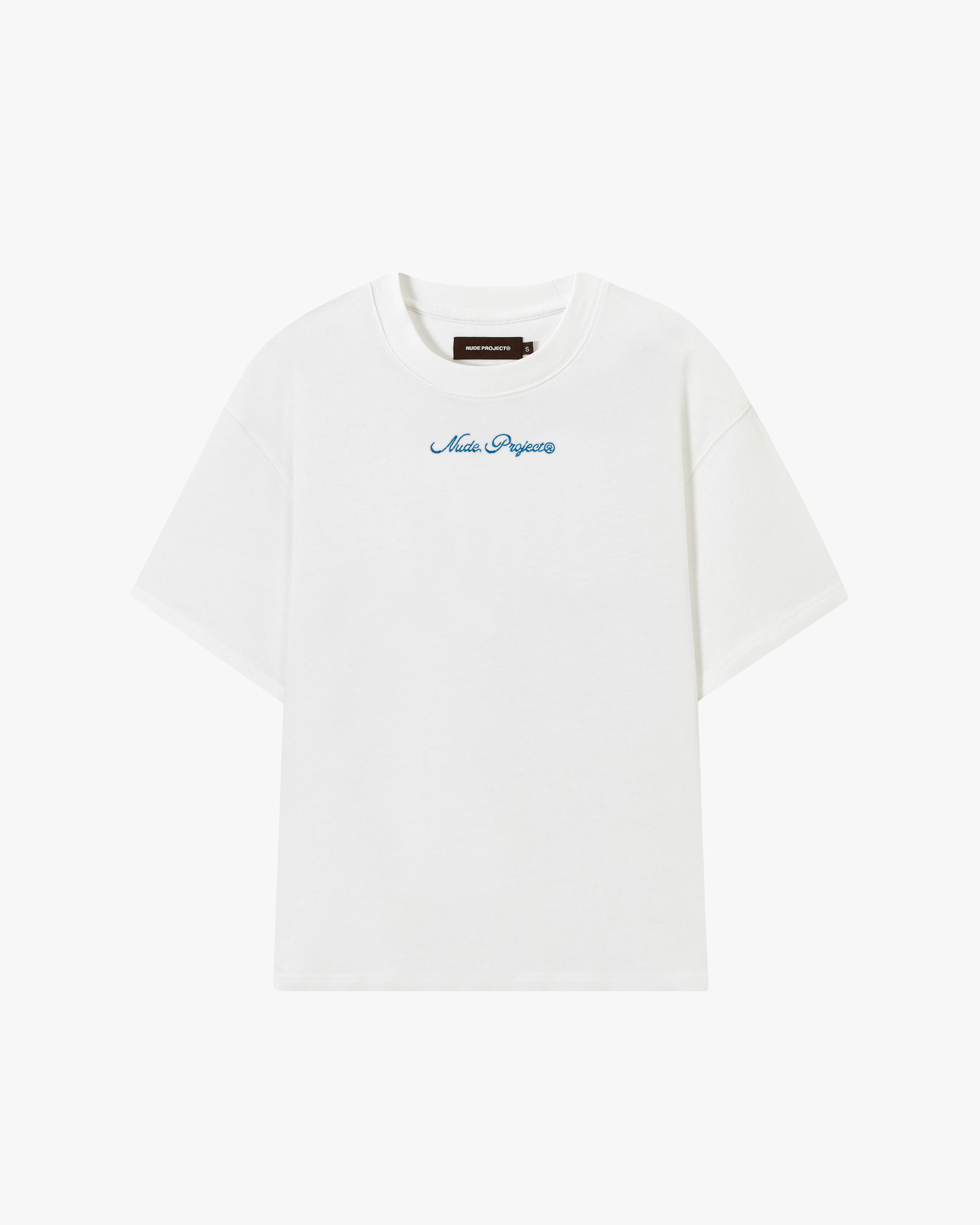 Peach Tee White - Image 4