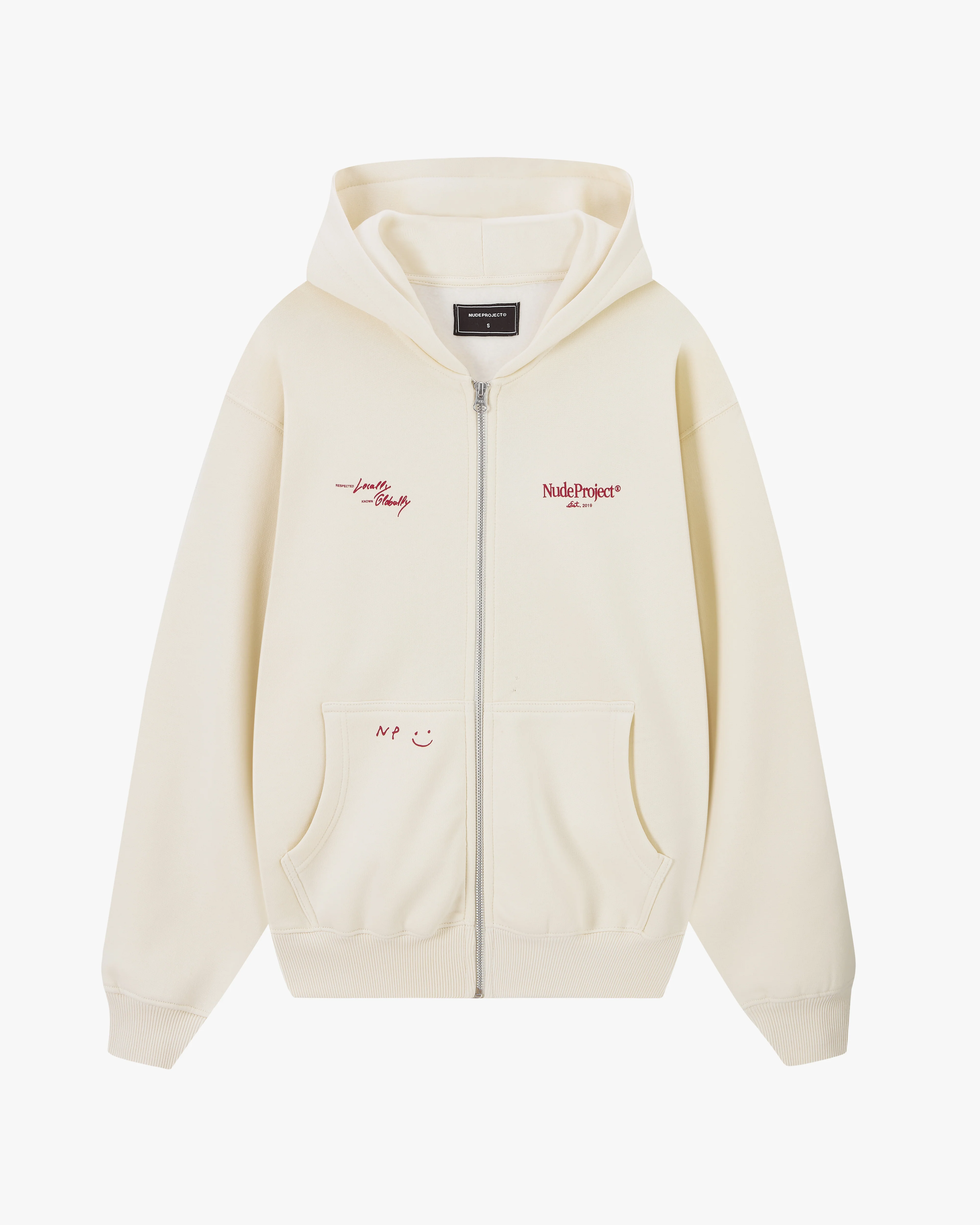 Global Soon Zip-Up Hoodie Marshmallow - Image 3