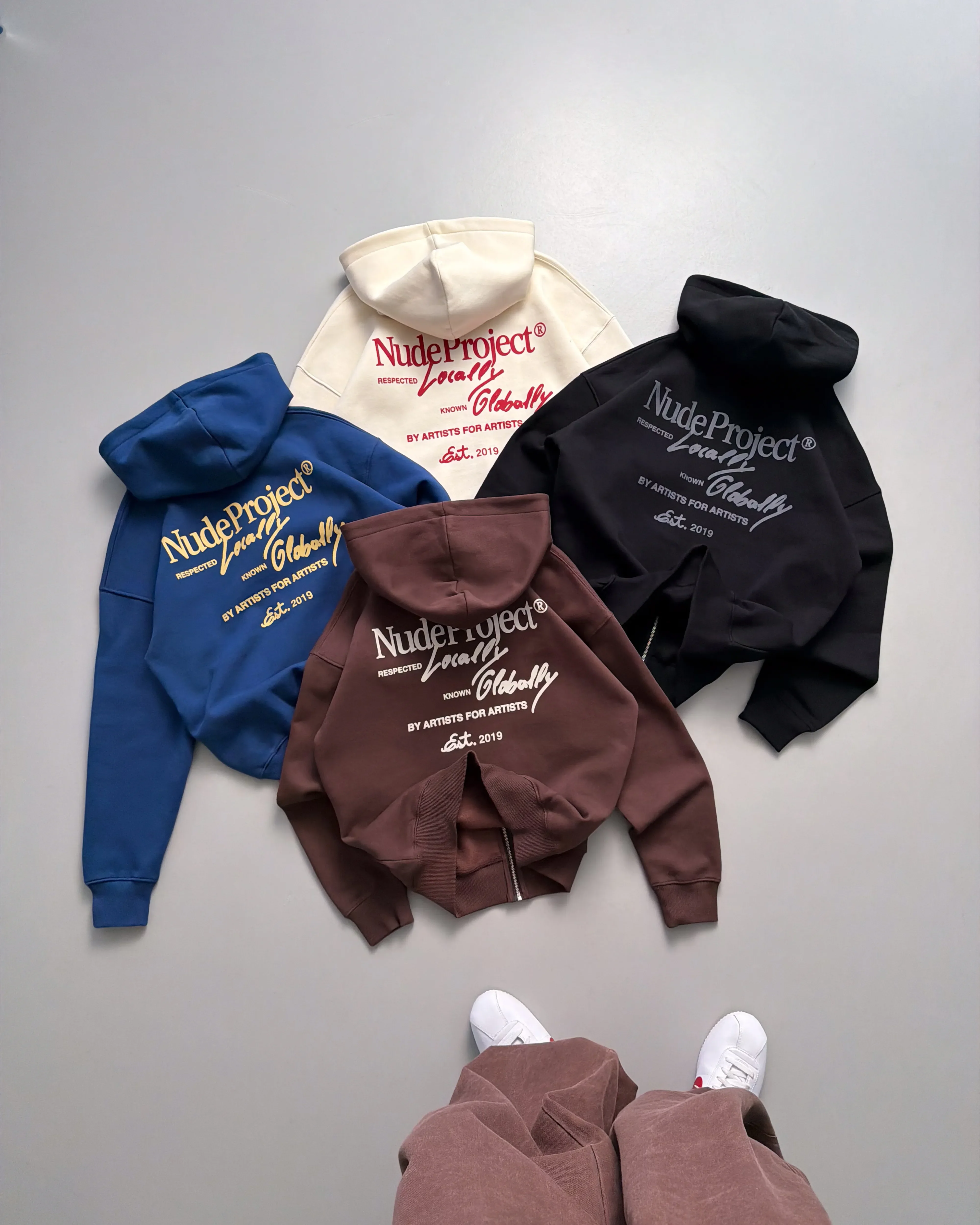 Global Soon Zip-Up Hoodie Marshmallow - Image 5