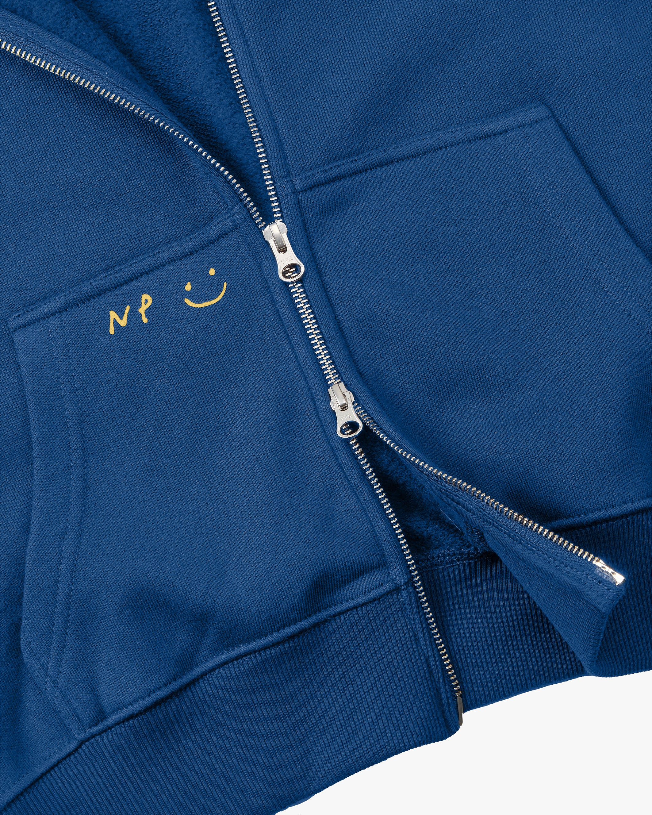 Global Soon Zip-Up Hoodie Blue - Image 13