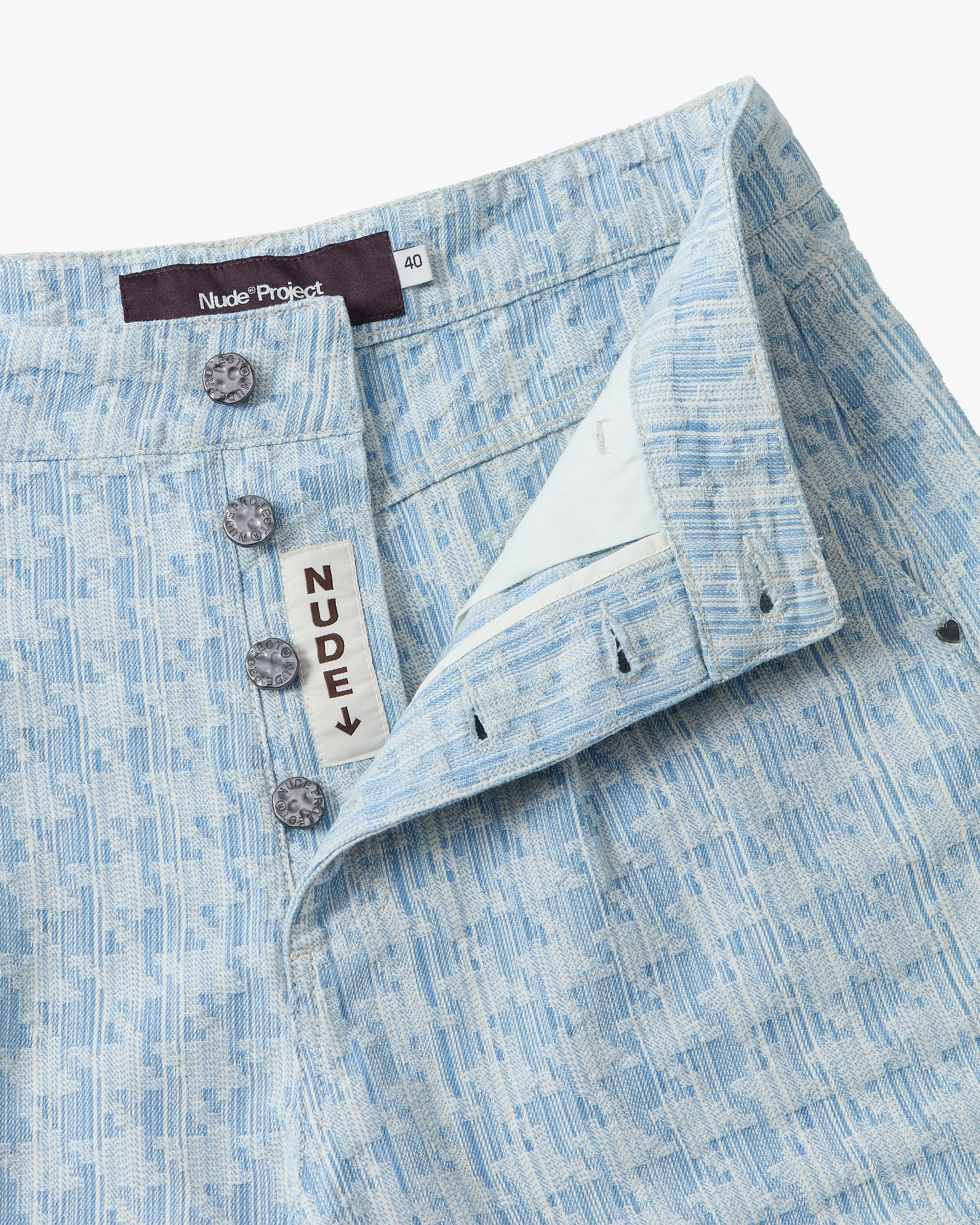 Jacquard Denim Jorts - Image 12
