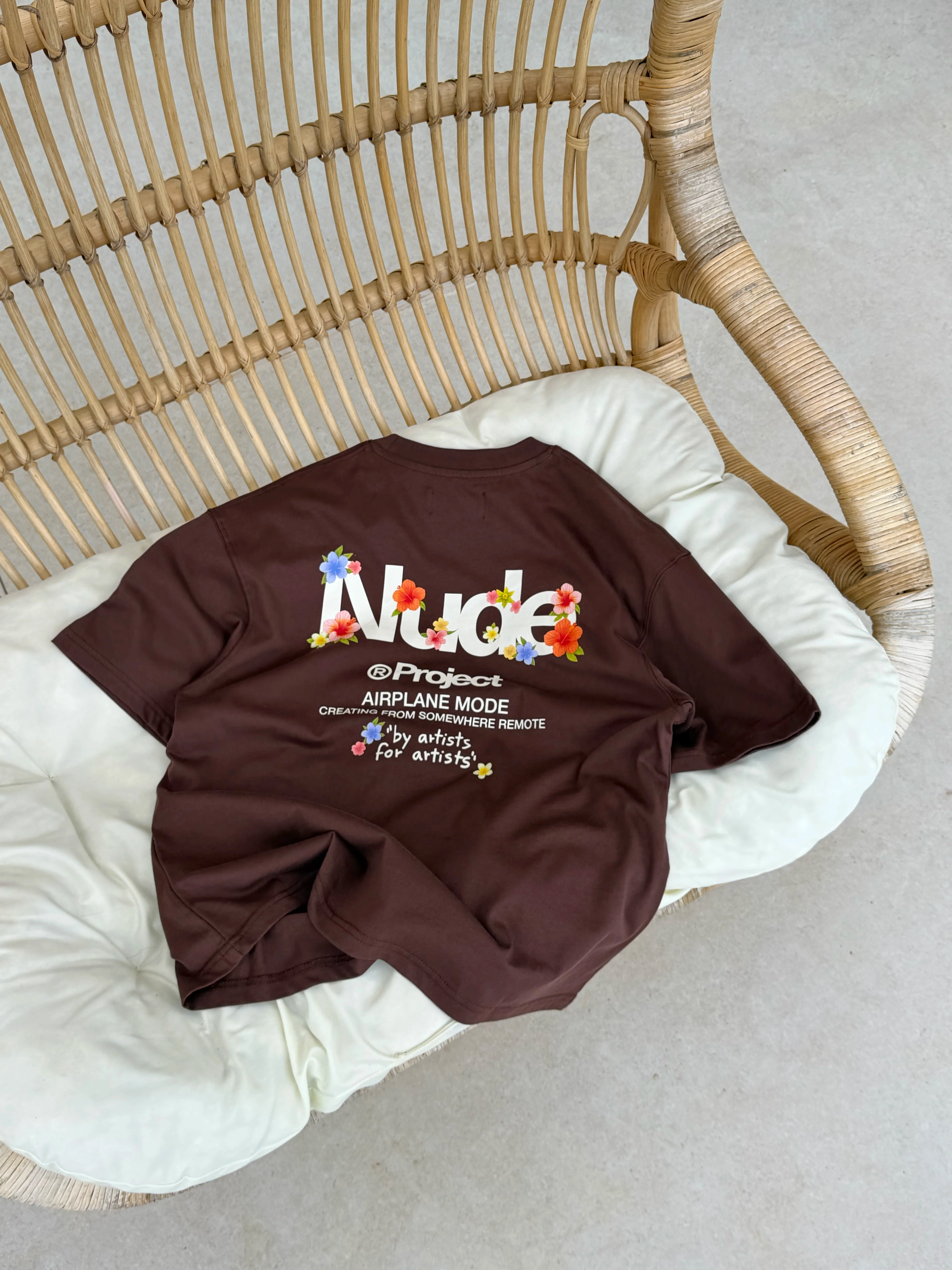 Lotus Tee Brown - Image 6