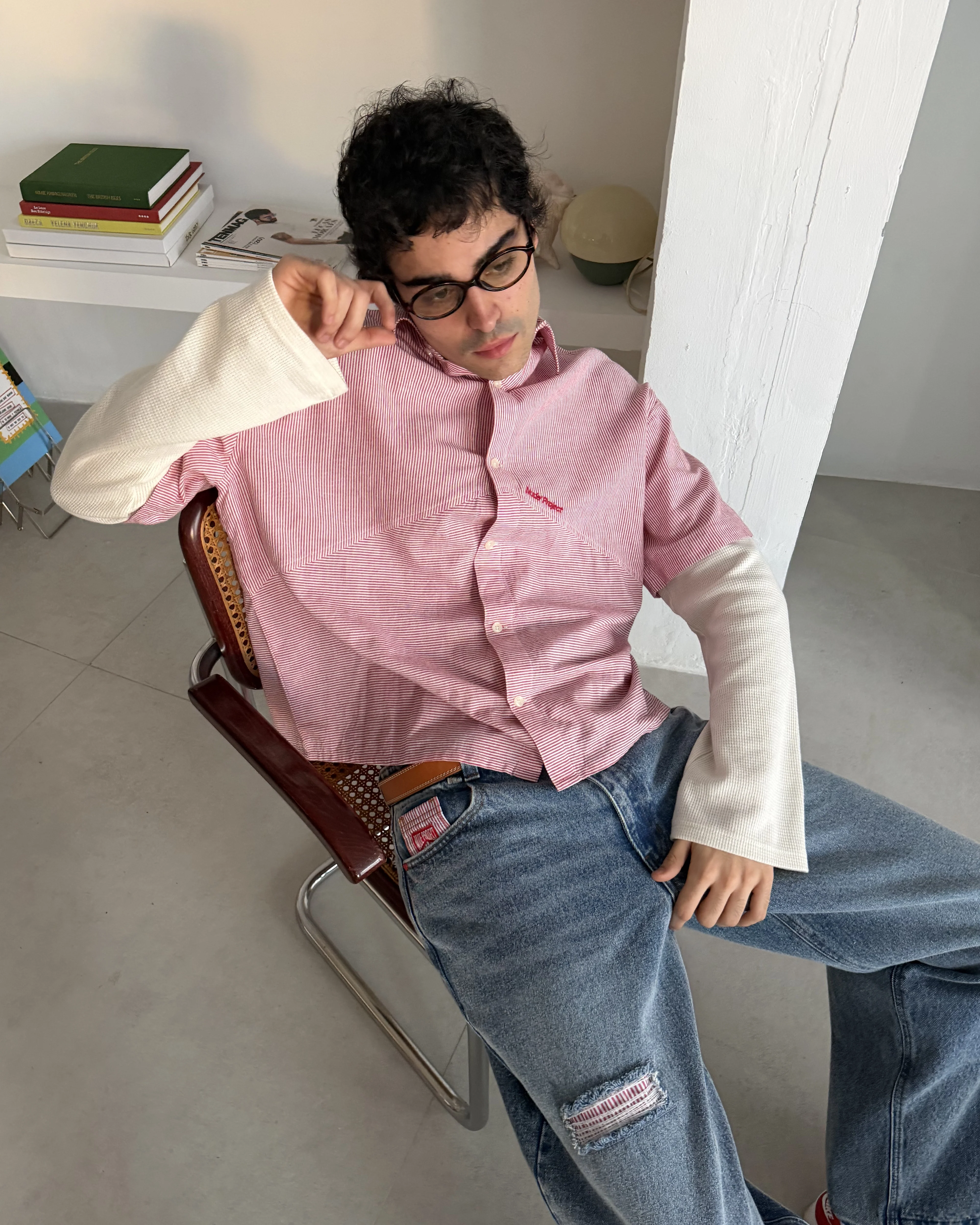 Palier Double Sleeve Shirt Red - Image 4