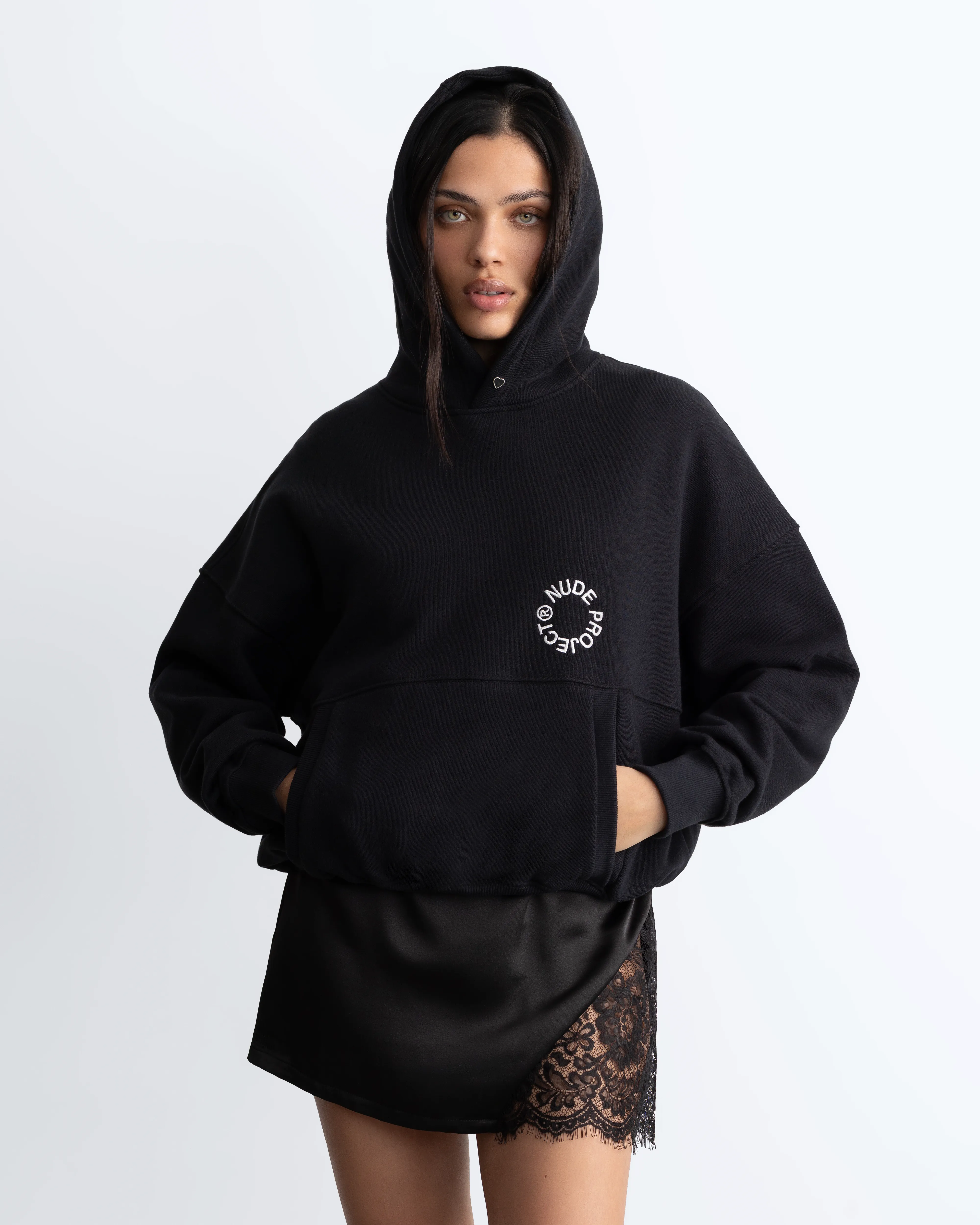 Kory Boxy Hoodie Black - Image 8