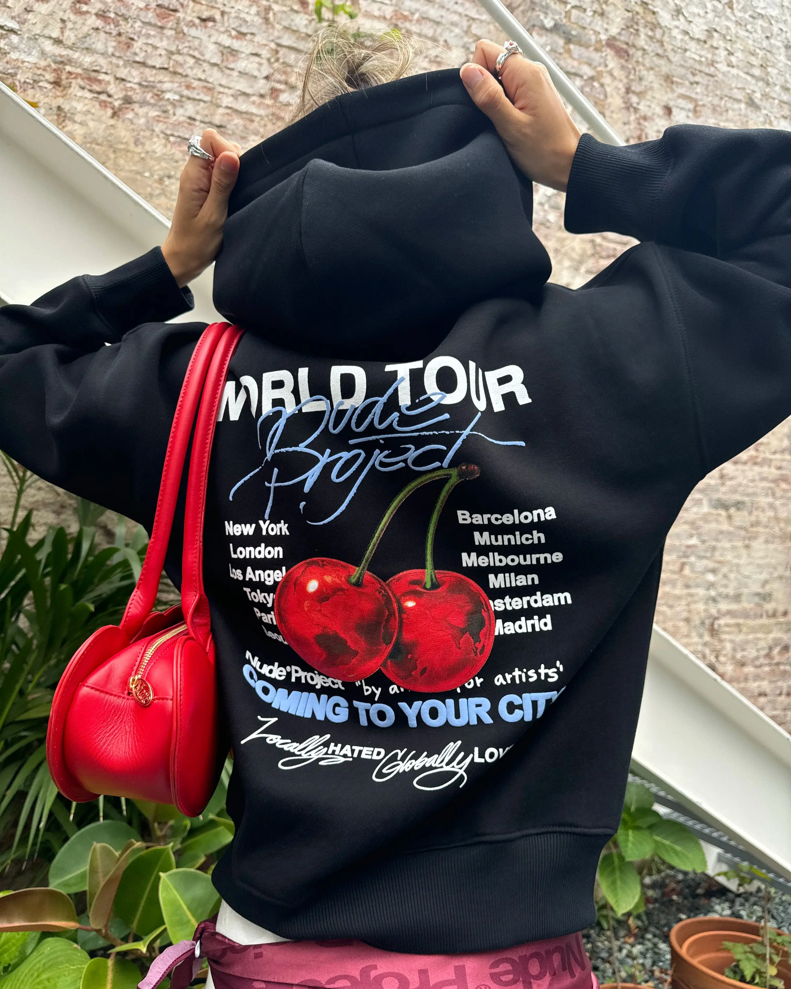 Nude Tour Hoodie Black - Image 4