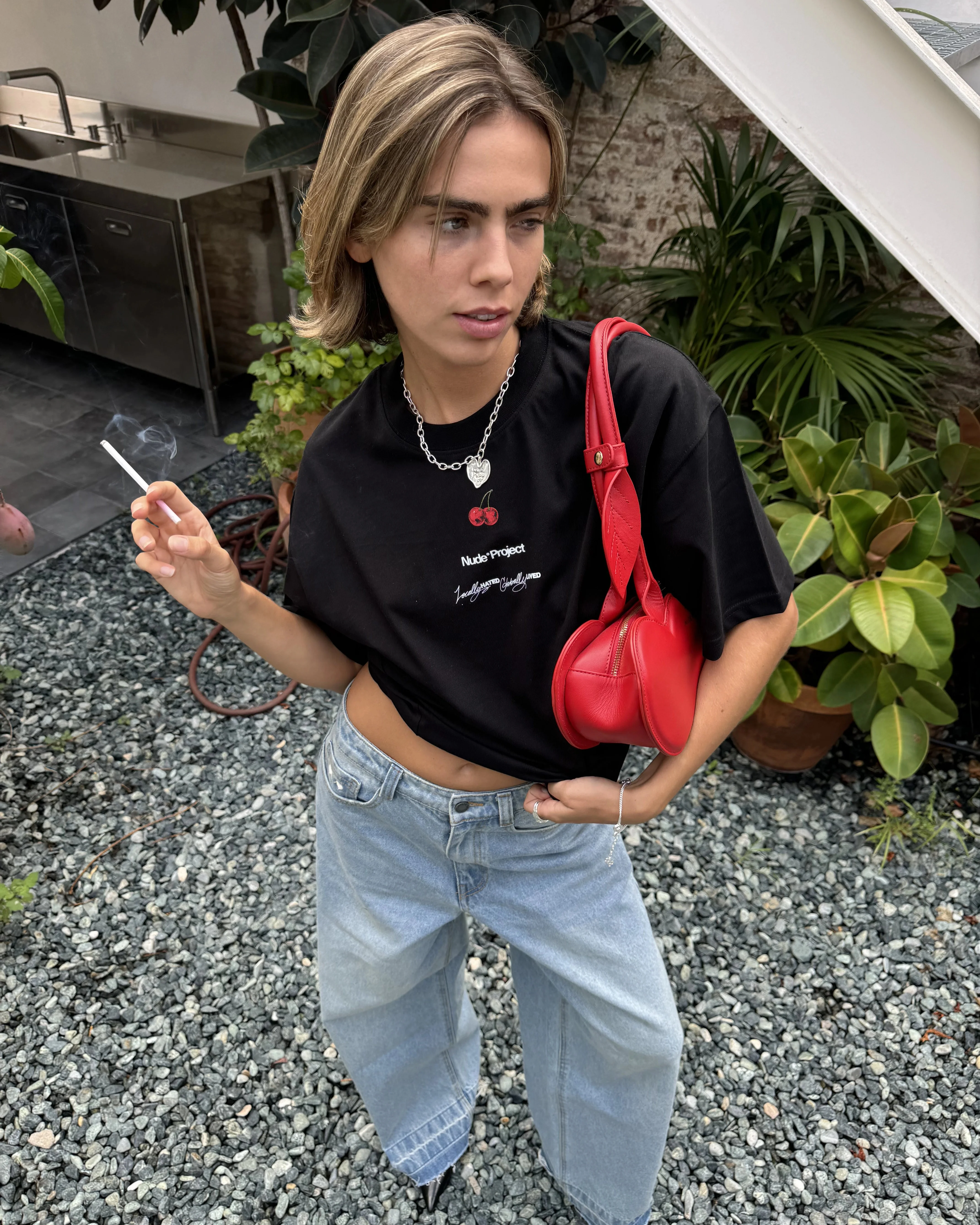 Nude Tour Tee Black - Image 6