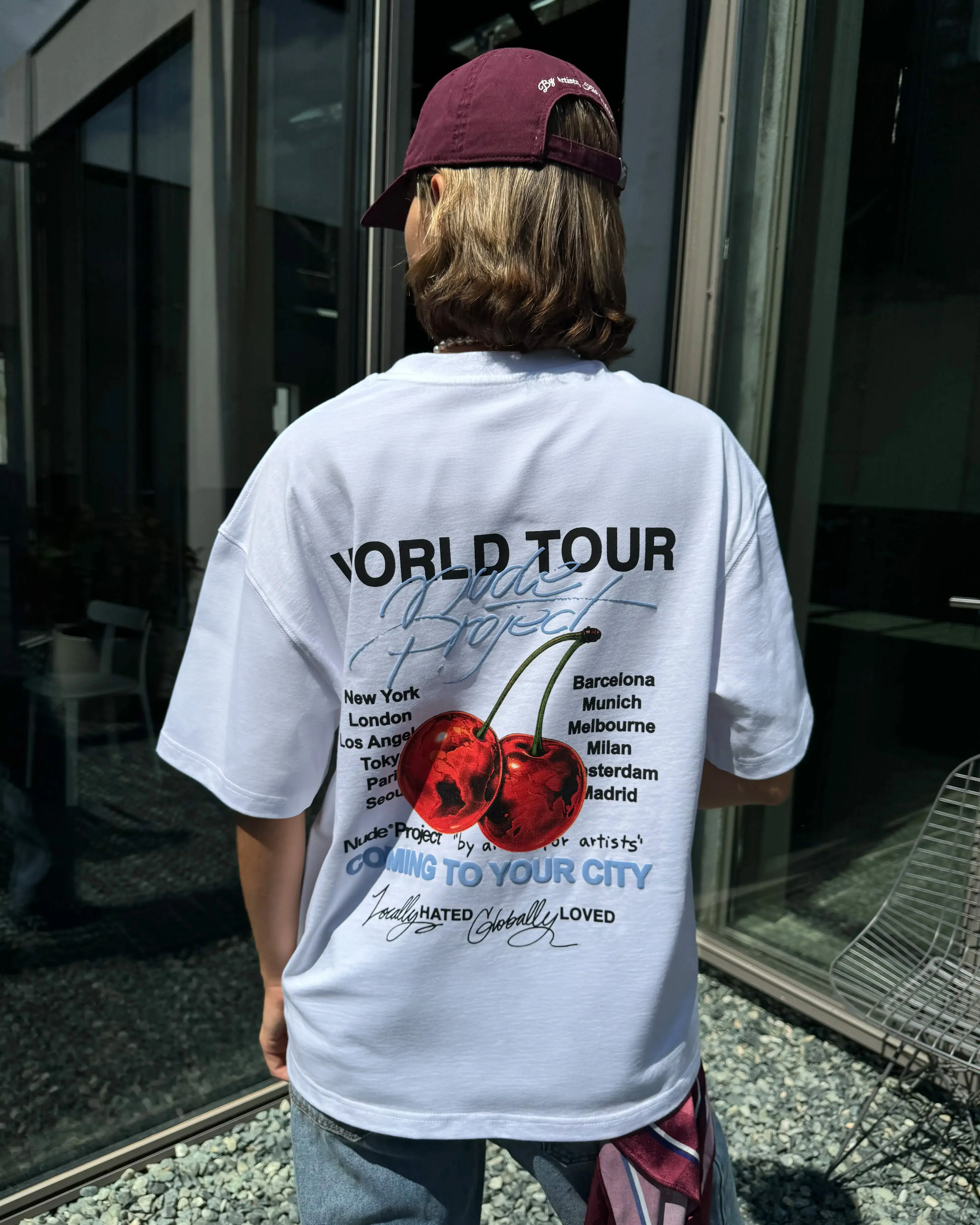 Nude Tour Tee White - Image 4