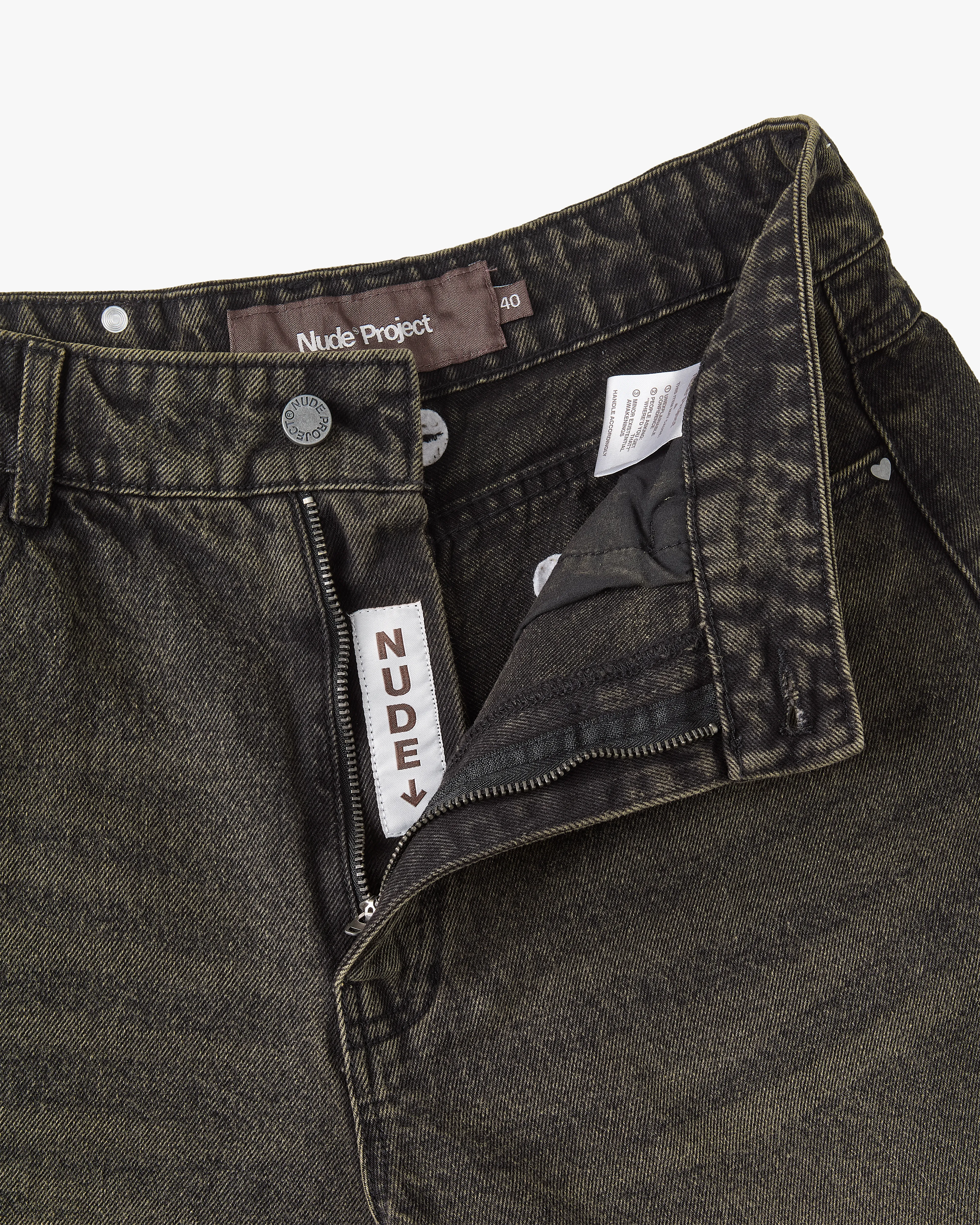 Old Baggy Denim Shorts Black - Image 13