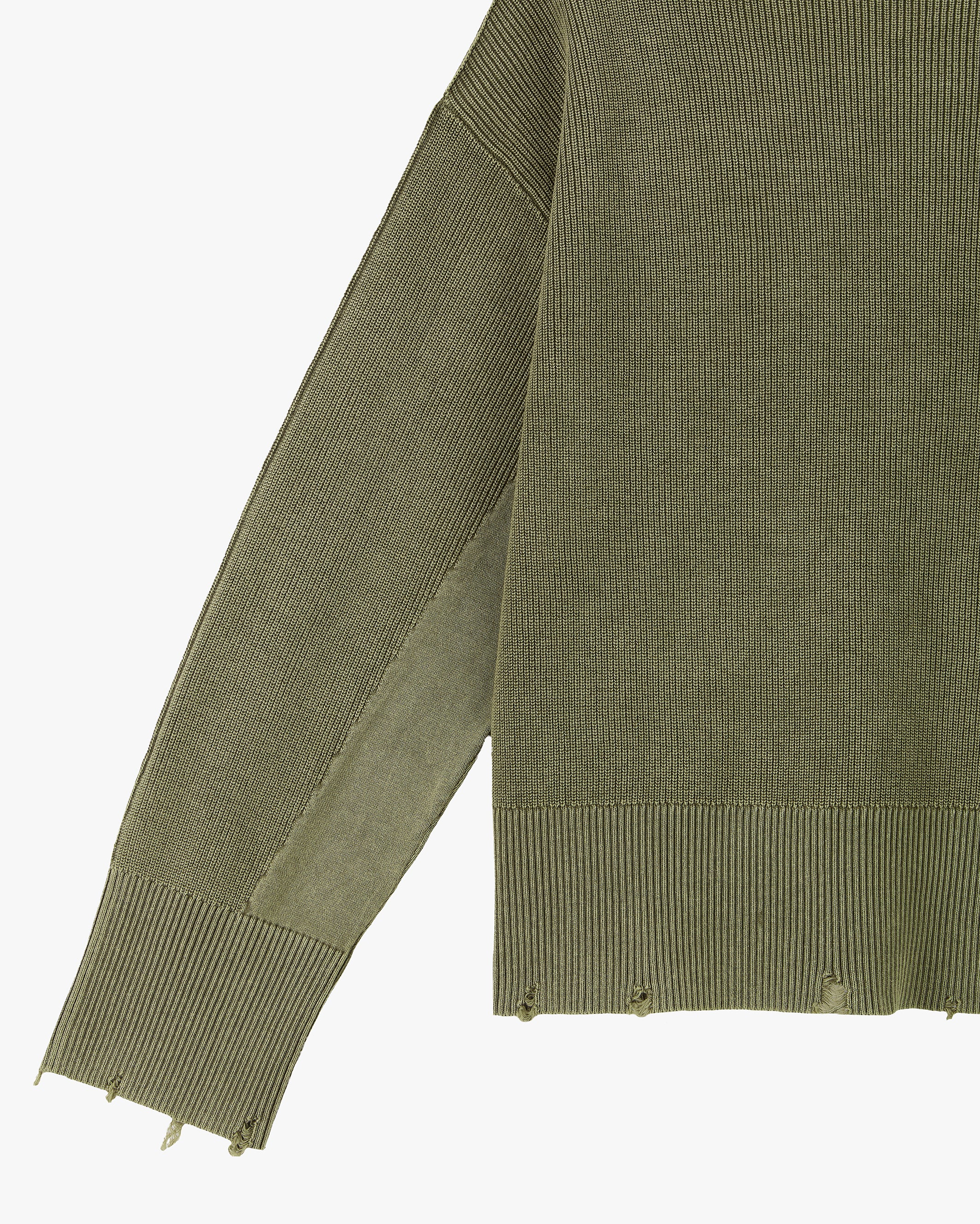 Perfect Cropped Knit Sweater Green - Image 11