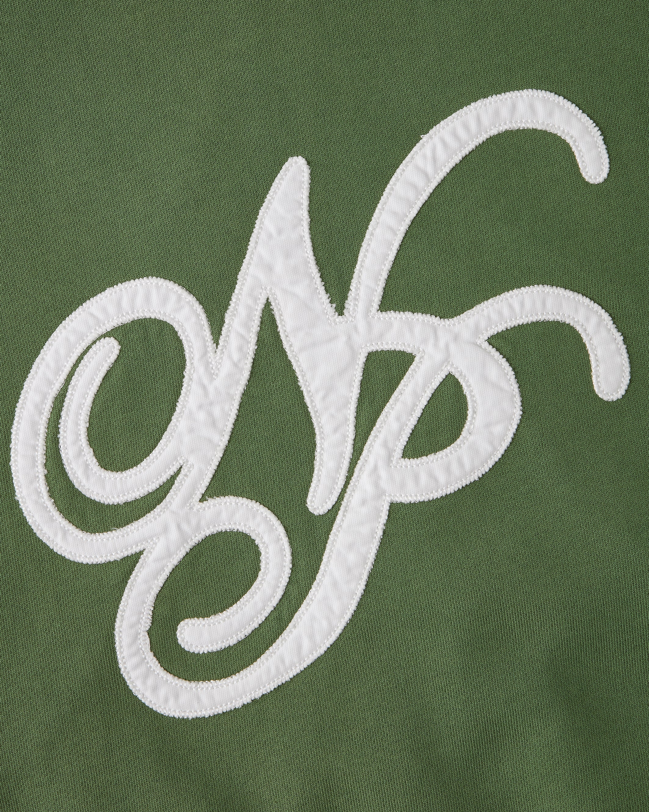 Script Zip-Up Hoodie Green - Image 10