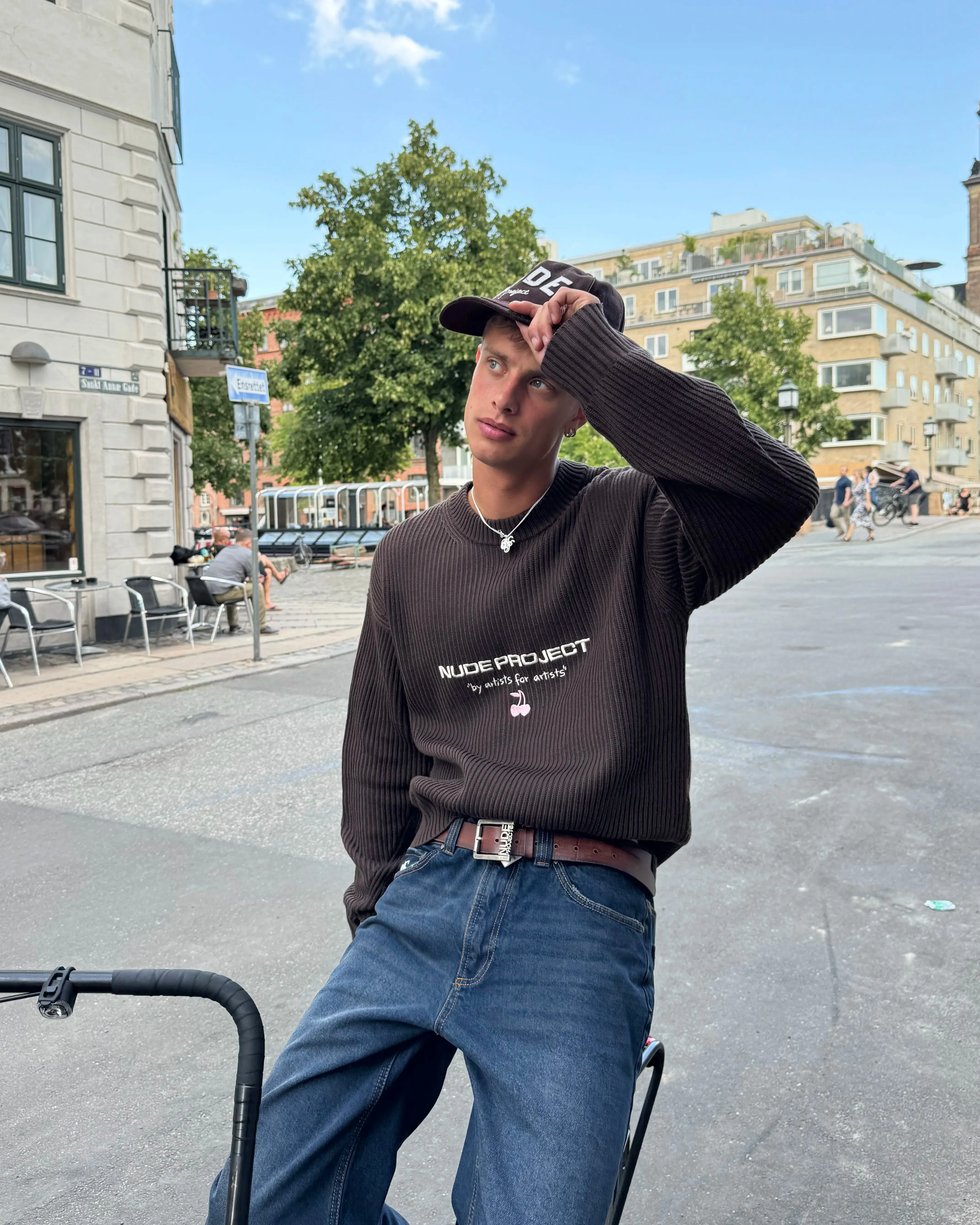 Wavy Knit Sweater Brown - Image 4