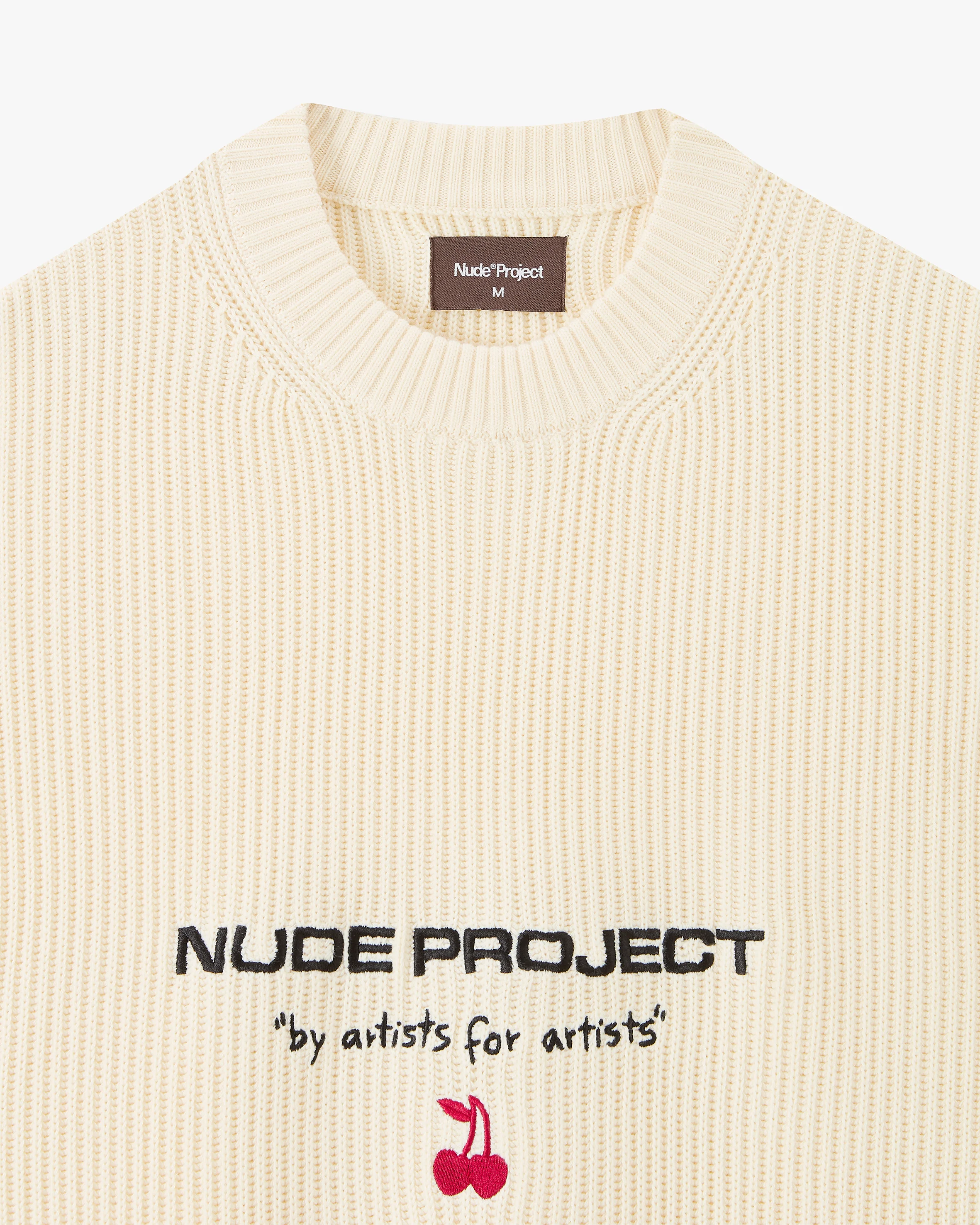 Wavy Knit Sweater Off-White - Image 13
