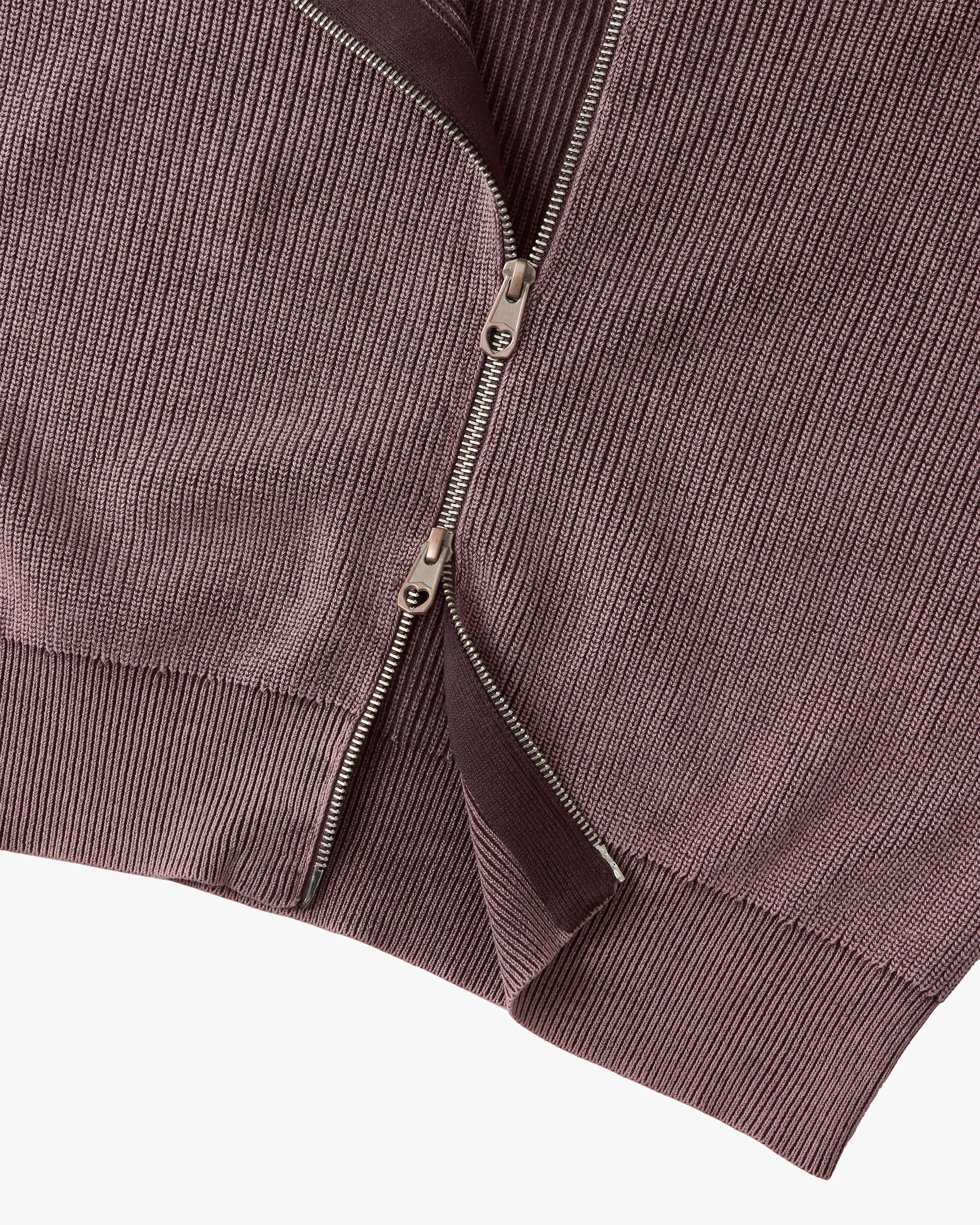 Shady Knit Zip-Up Cardigan Brown - Image 15