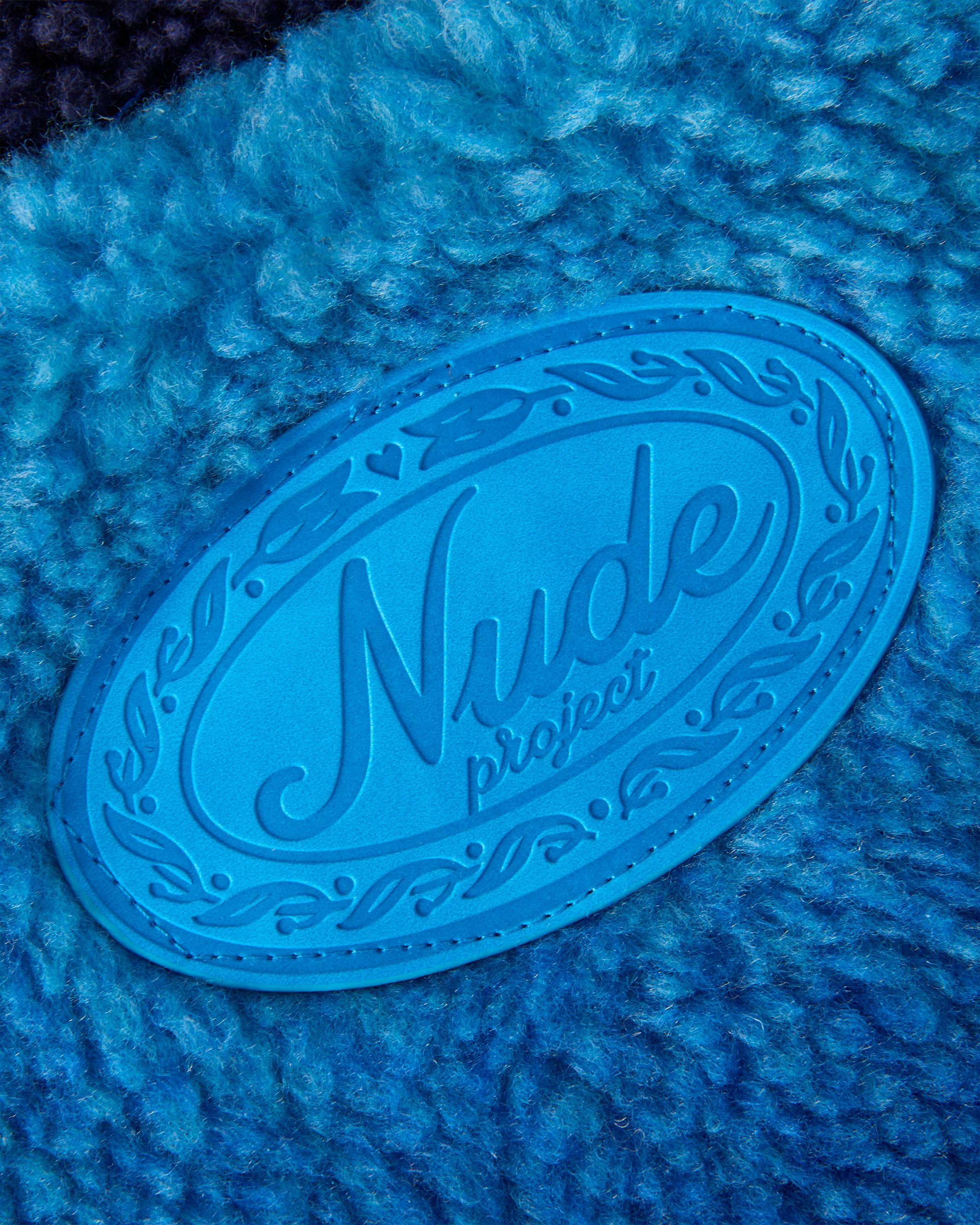 Teddy Degrade Jacket Solid Blue - Image 12
