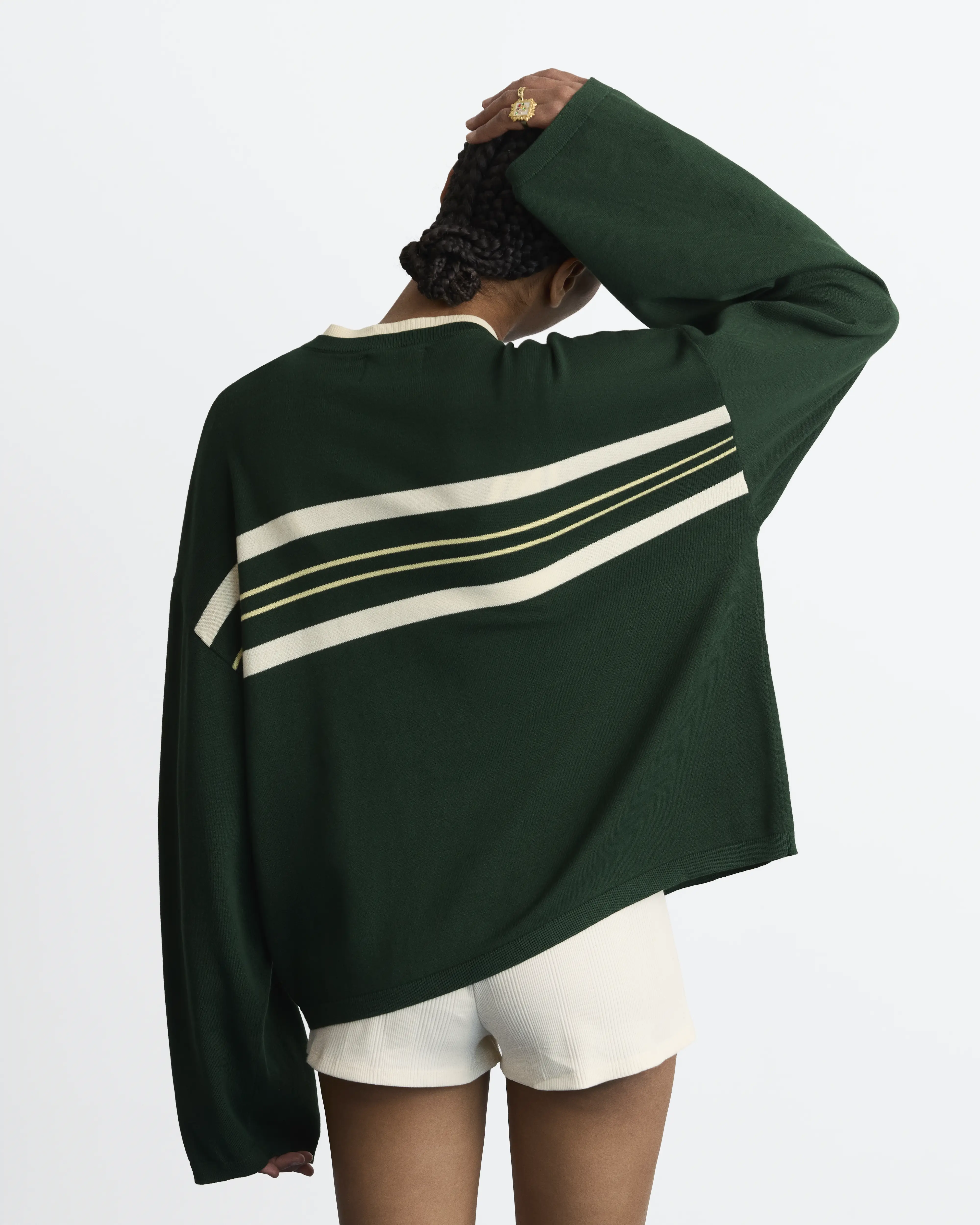 Smith Knit Sweater Green - Image 10