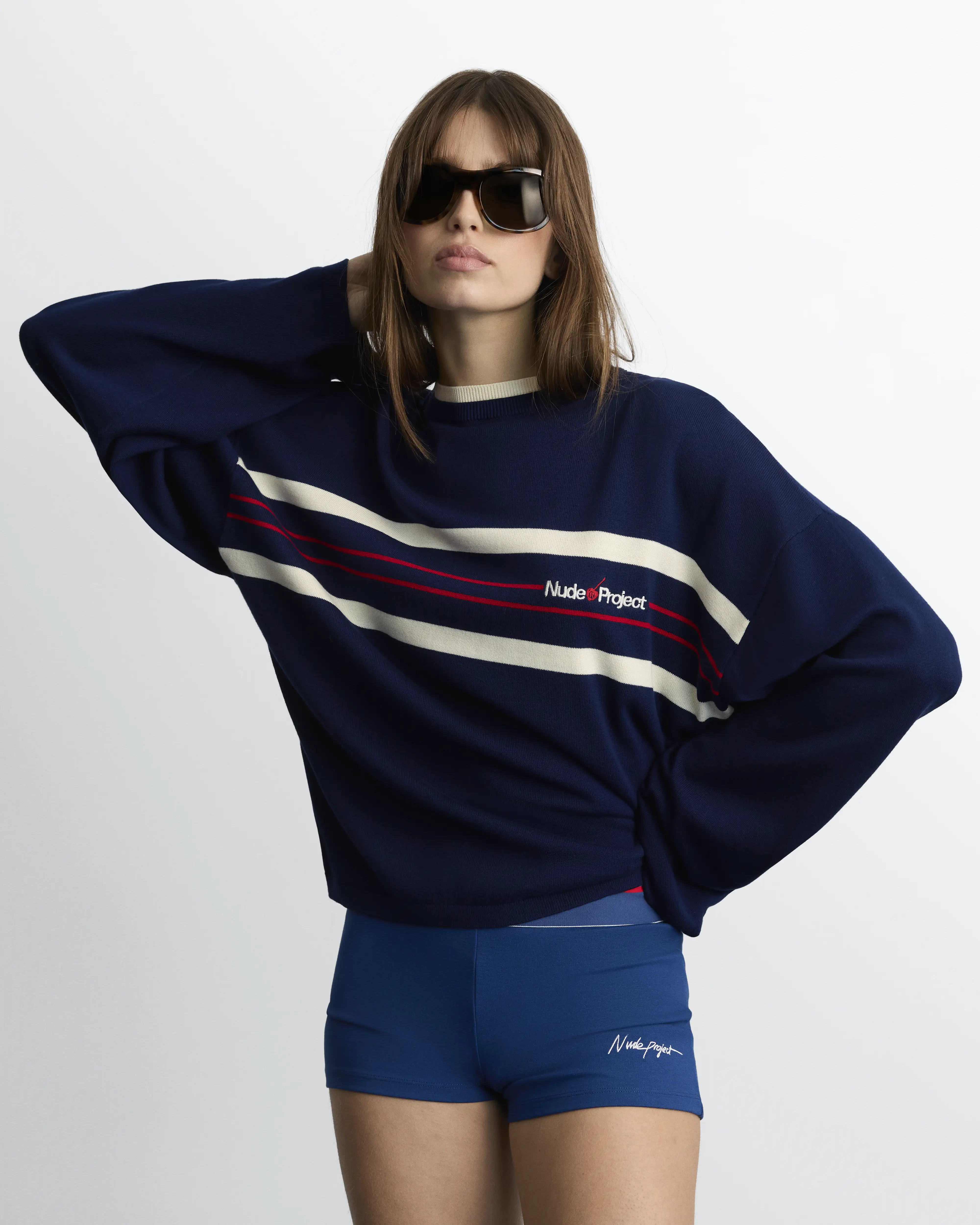 Smith Knit Sweater Navy - Image 7