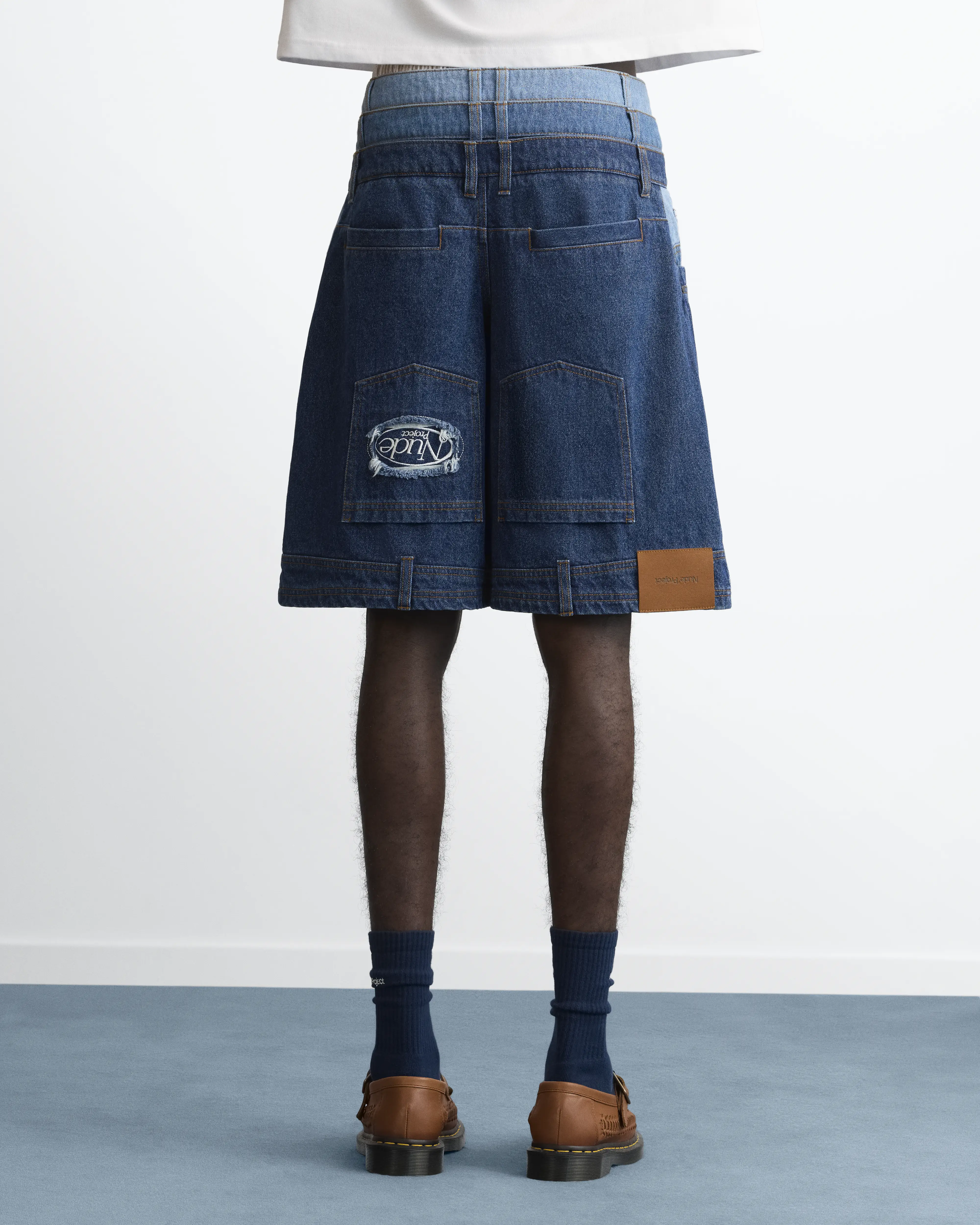 Triple Waistband Denim Shorts - Image 6