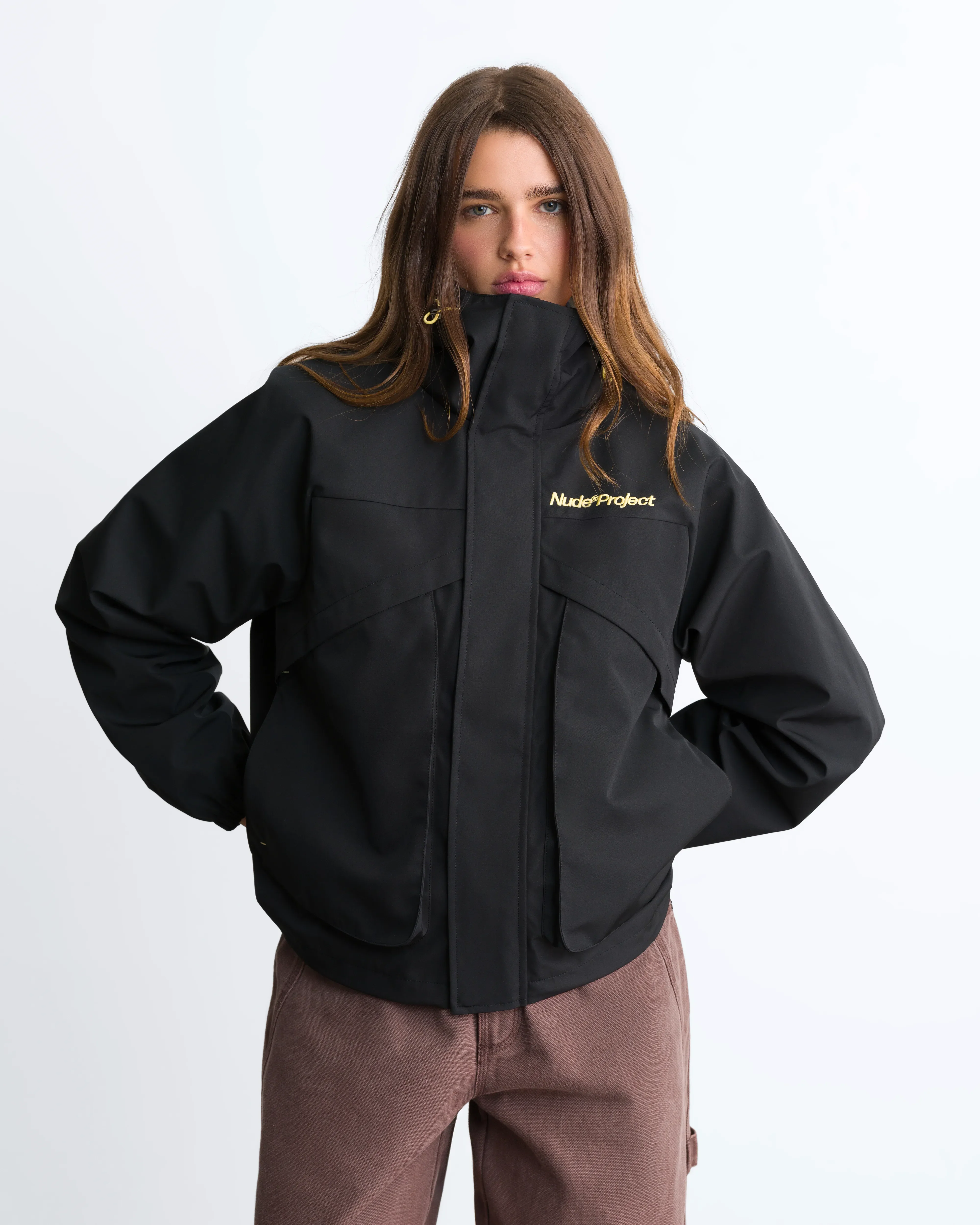 Miles Windbreaker Jacket Black - Image 3